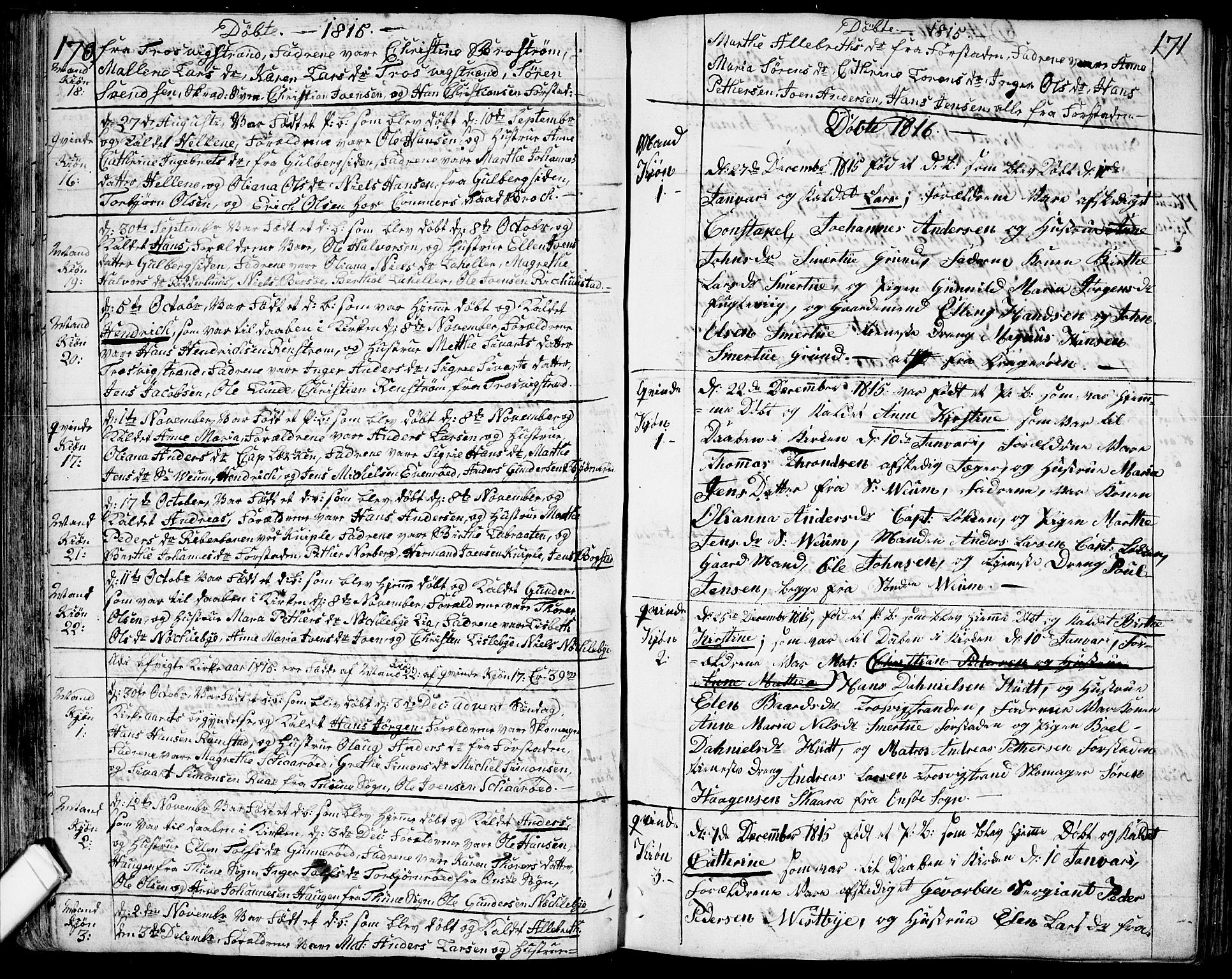Glemmen prestekontor Kirkebøker, SAO/A-10908/F/Fa/L0003: Parish register (official) no. 3, 1803-1815, p. 170-171