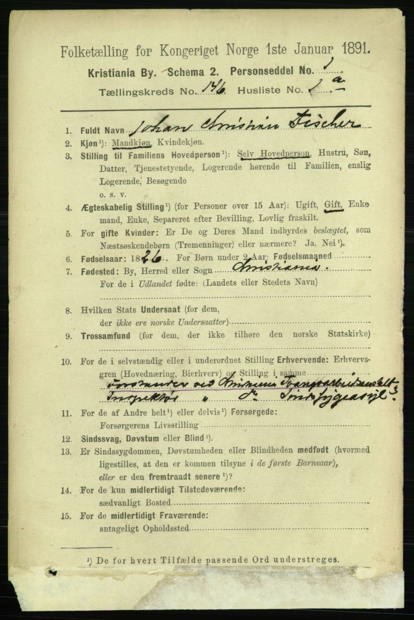 RA, 1891 census for 0301 Kristiania, 1891, p. 80151