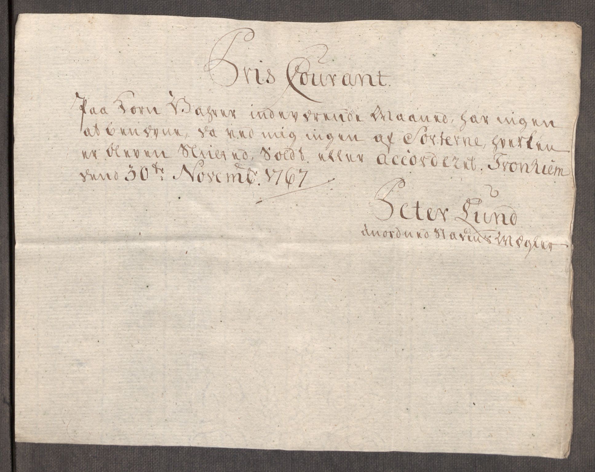 Rentekammeret inntil 1814, Realistisk ordnet avdeling, RA/EA-4070/Oe/L0009: [Ø1]: Nordafjelske priskuranter, 1759-1768, p. 346