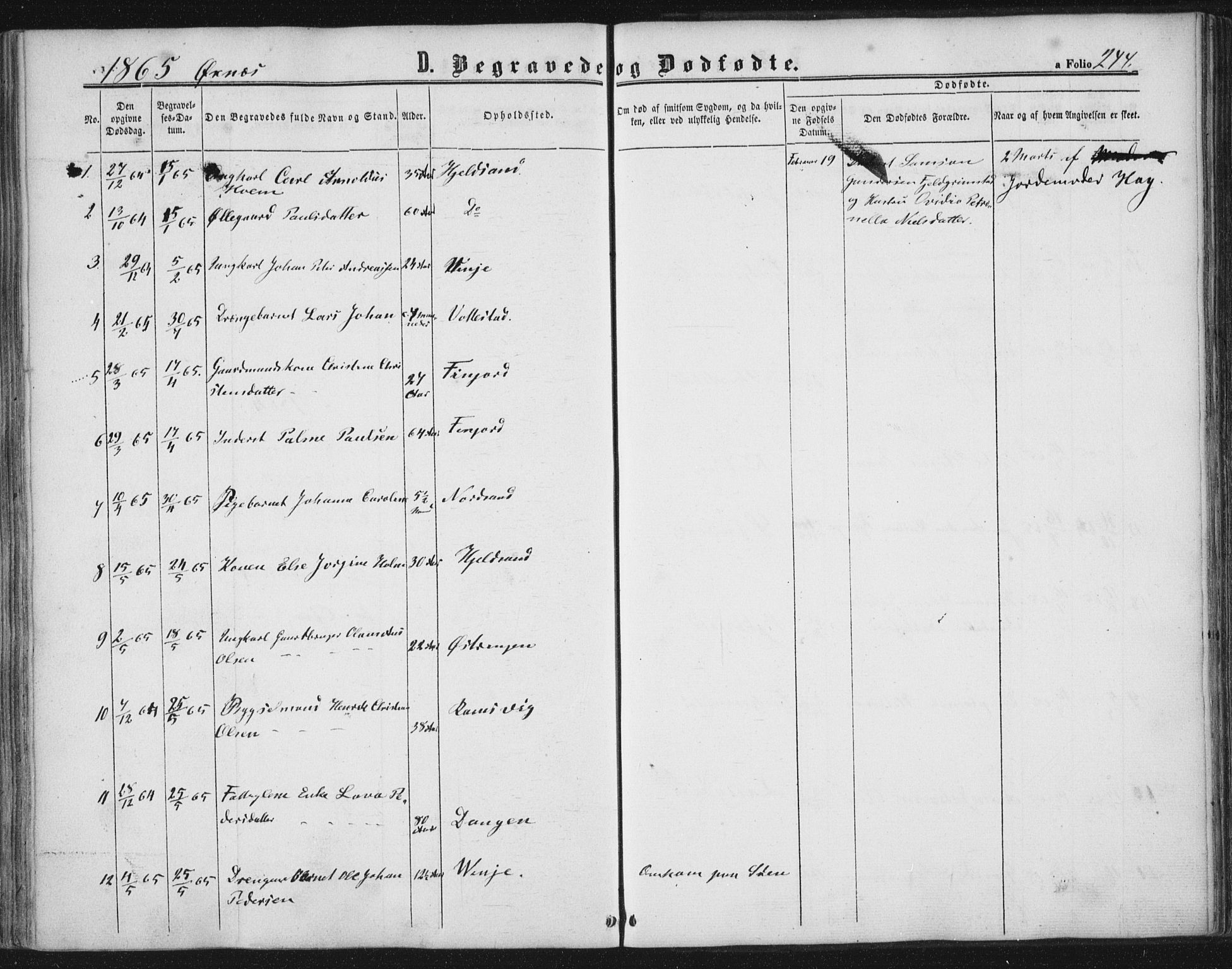 Ministerialprotokoller, klokkerbøker og fødselsregistre - Nordland, AV/SAT-A-1459/893/L1333: Parish register (official) no. 893A06, 1858-1866, p. 244