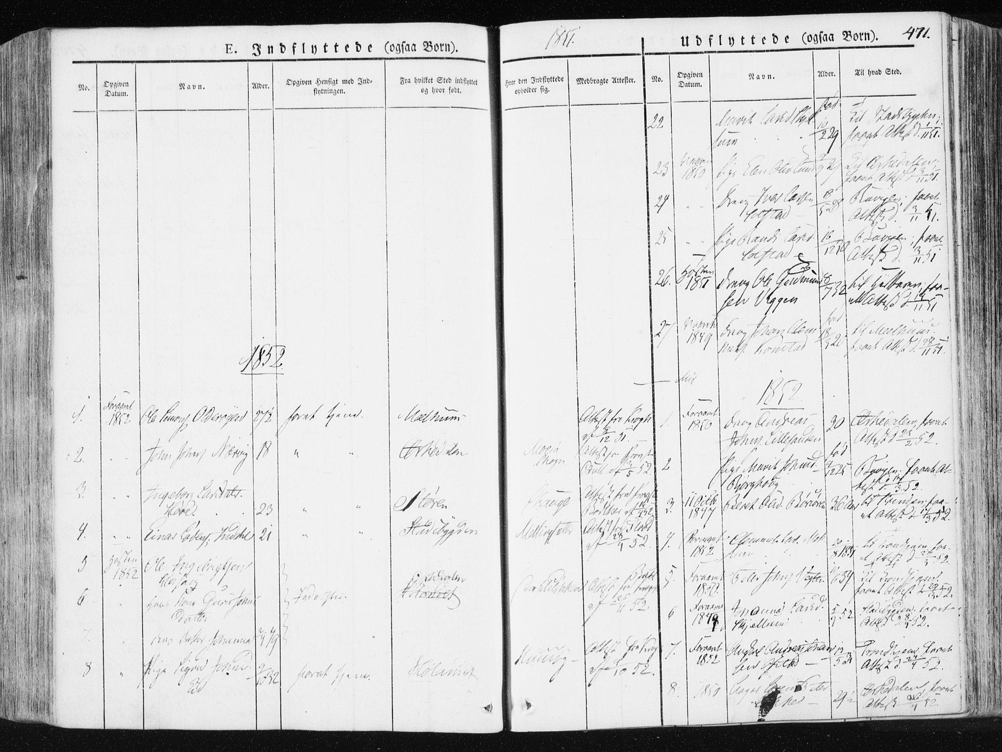 Ministerialprotokoller, klokkerbøker og fødselsregistre - Sør-Trøndelag, SAT/A-1456/665/L0771: Parish register (official) no. 665A06, 1830-1856, p. 471