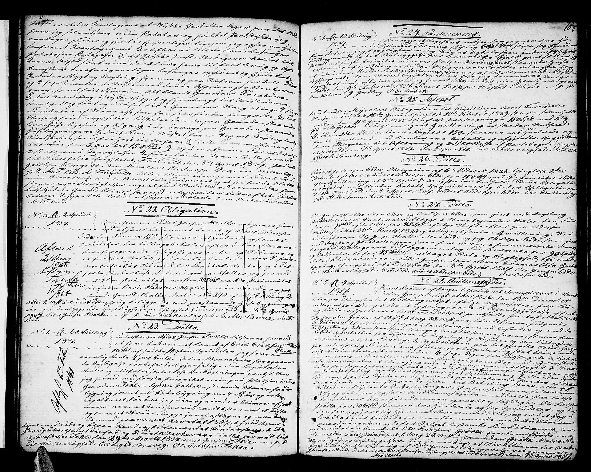 Romsdal sorenskriveri, SAT/A-4149/1/2/2C/L0011: Mortgage book no. 9, 1835-1841, p. 108