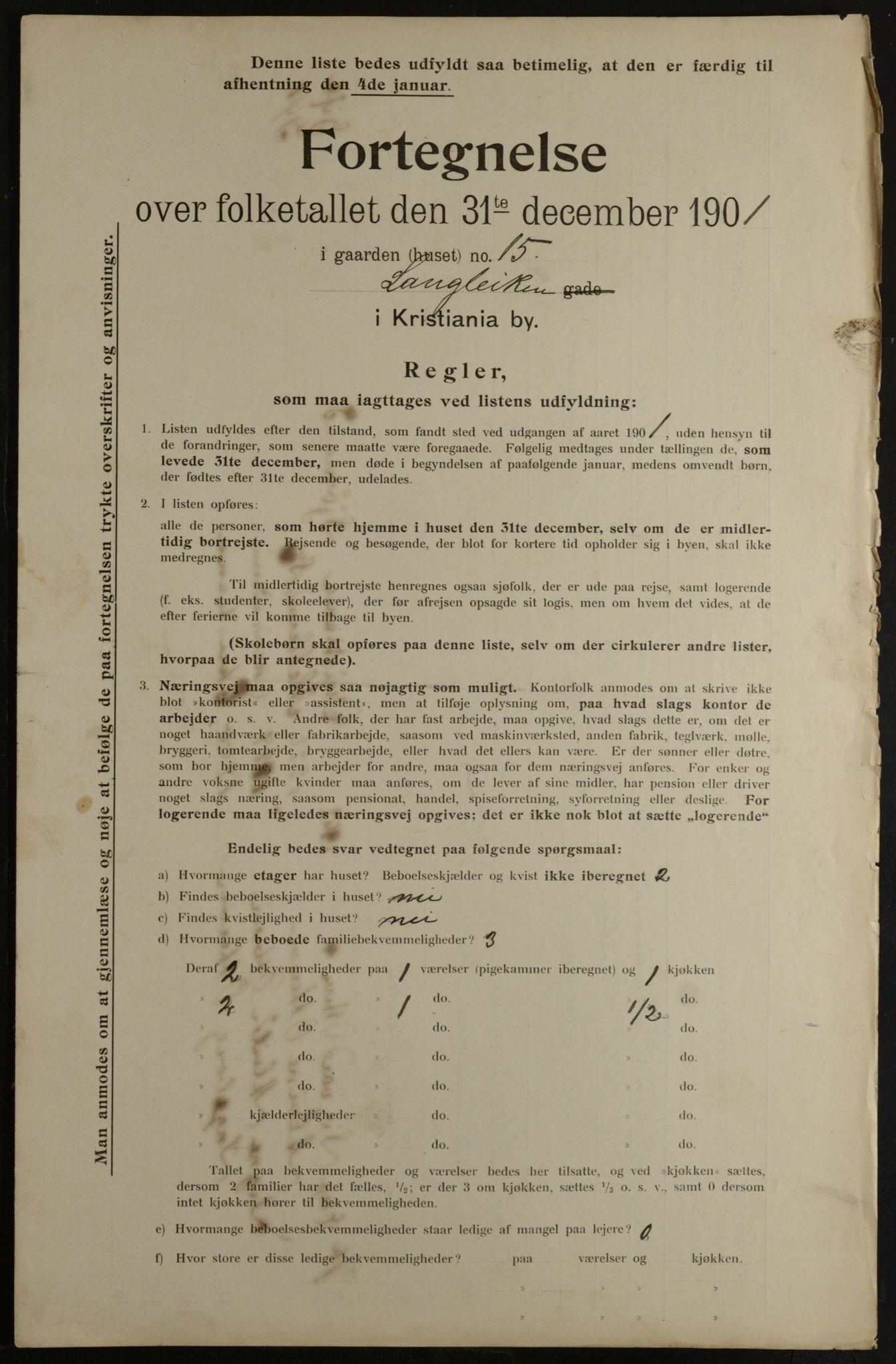 OBA, Municipal Census 1901 for Kristiania, 1901, p. 8823