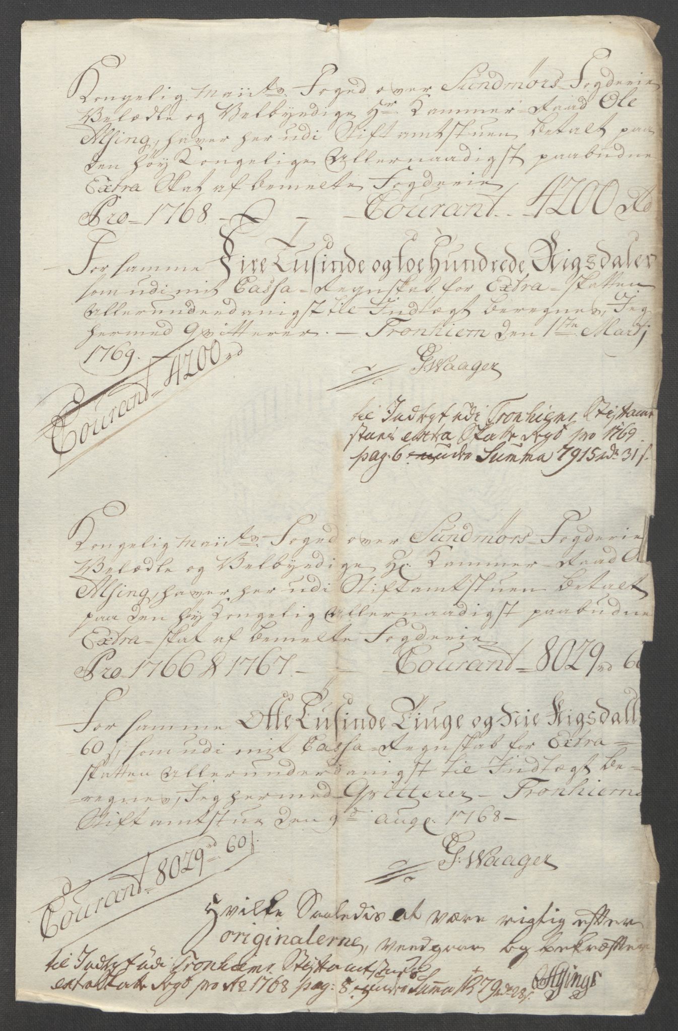 Rentekammeret inntil 1814, Reviderte regnskaper, Fogderegnskap, RA/EA-4092/R54/L3645: Ekstraskatten Sunnmøre, 1762-1772, p. 157