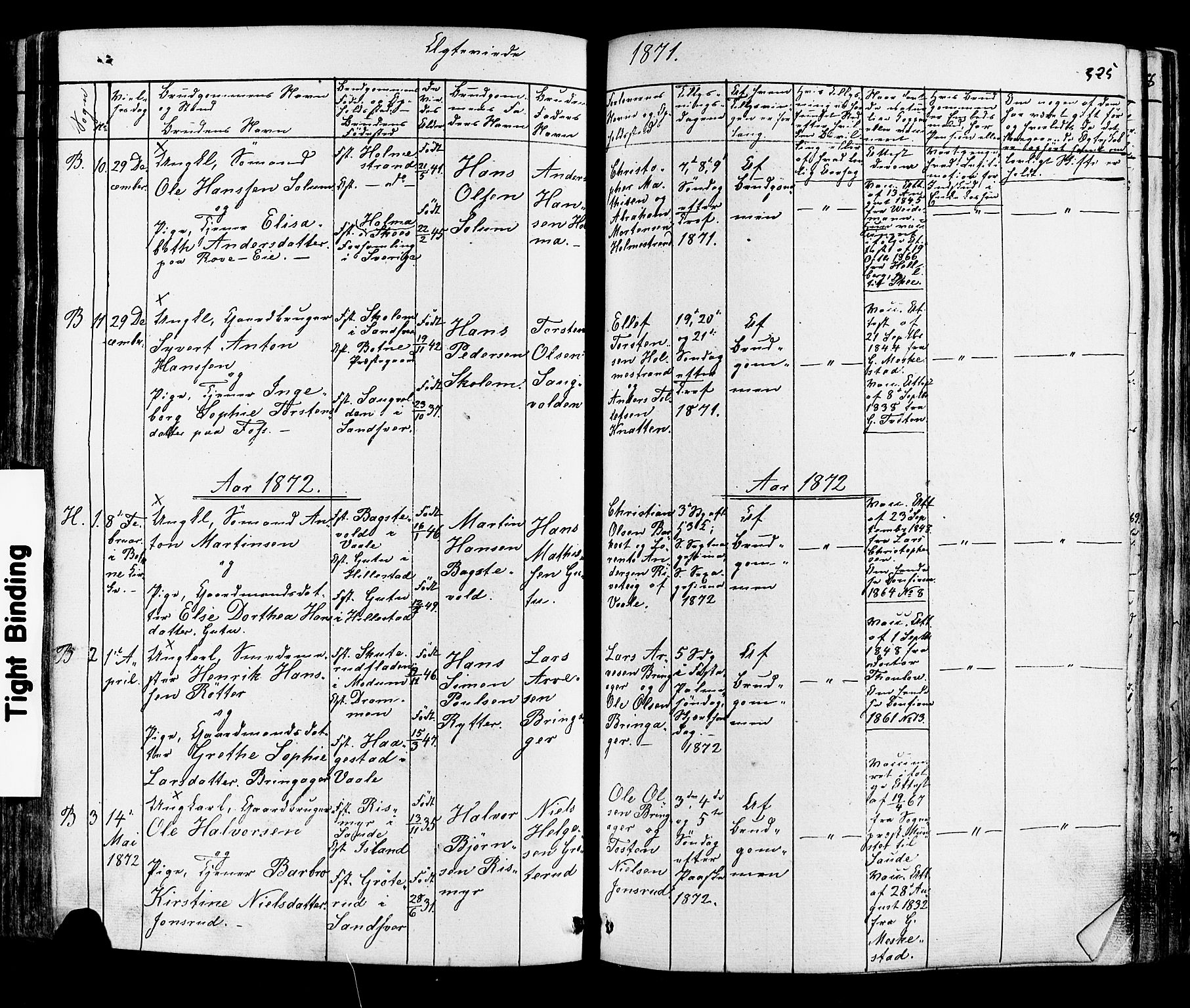 Botne kirkebøker, AV/SAKO-A-340/F/Fa/L0006: Parish register (official) no. I 6, 1836-1877, p. 325