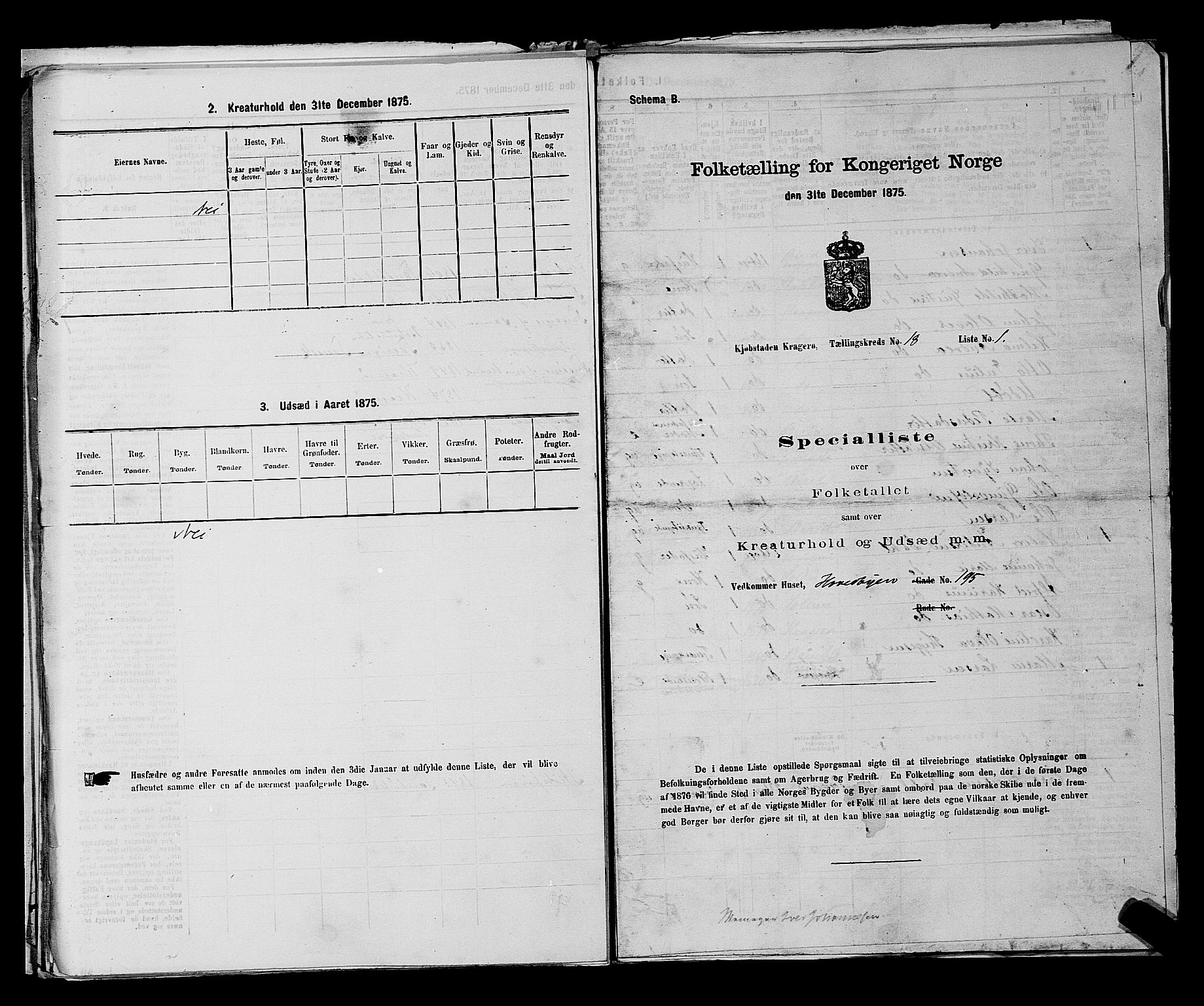 SAKO, 1875 census for 0801P Kragerø, 1875, p. 379