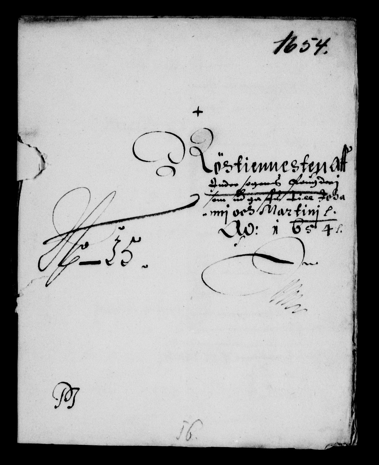 Rentekammeret inntil 1814, Reviderte regnskaper, Lensregnskaper, AV/RA-EA-5023/R/Rb/Rbt/L0129: Bergenhus len, 1654-1655