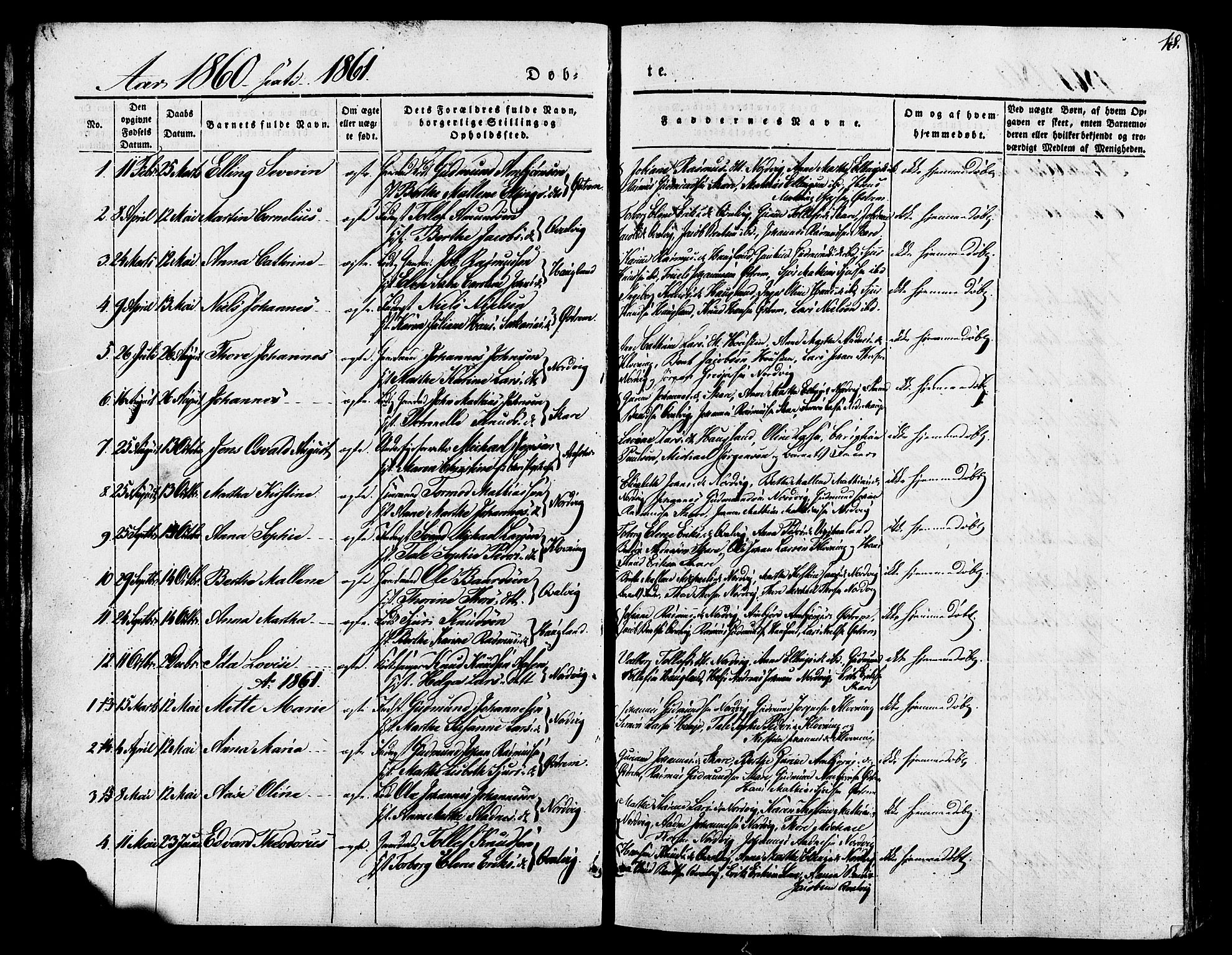 Torvastad sokneprestkontor, SAST/A -101857/H/Ha/Haa/L0007: Parish register (official) no. A 7, 1838-1882, p. 18