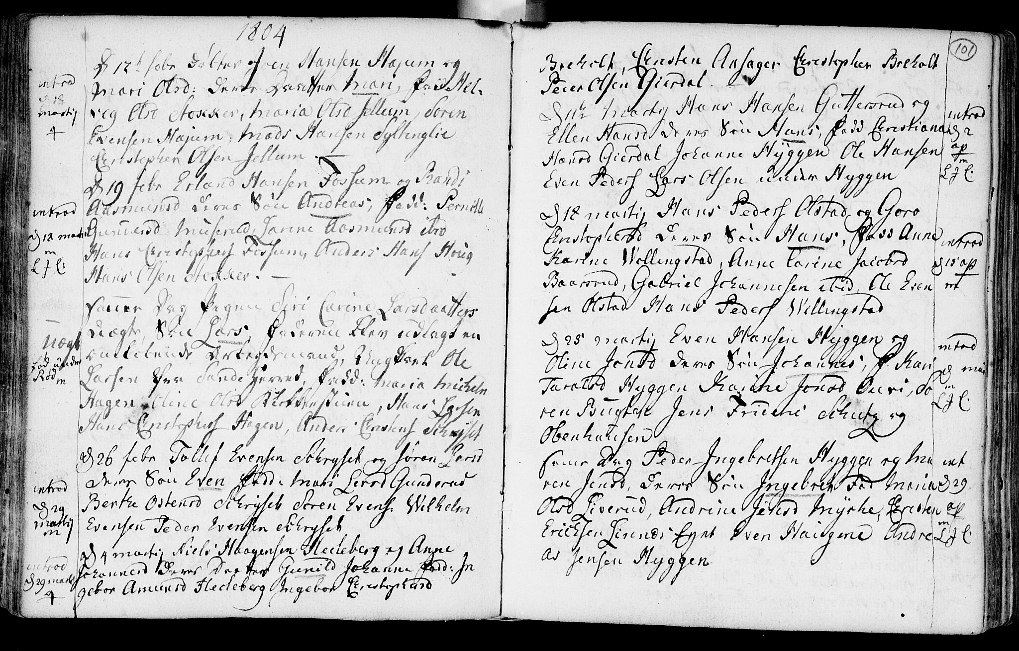 Røyken kirkebøker, AV/SAKO-A-241/F/Fa/L0003: Parish register (official) no. 3, 1782-1813, p. 101