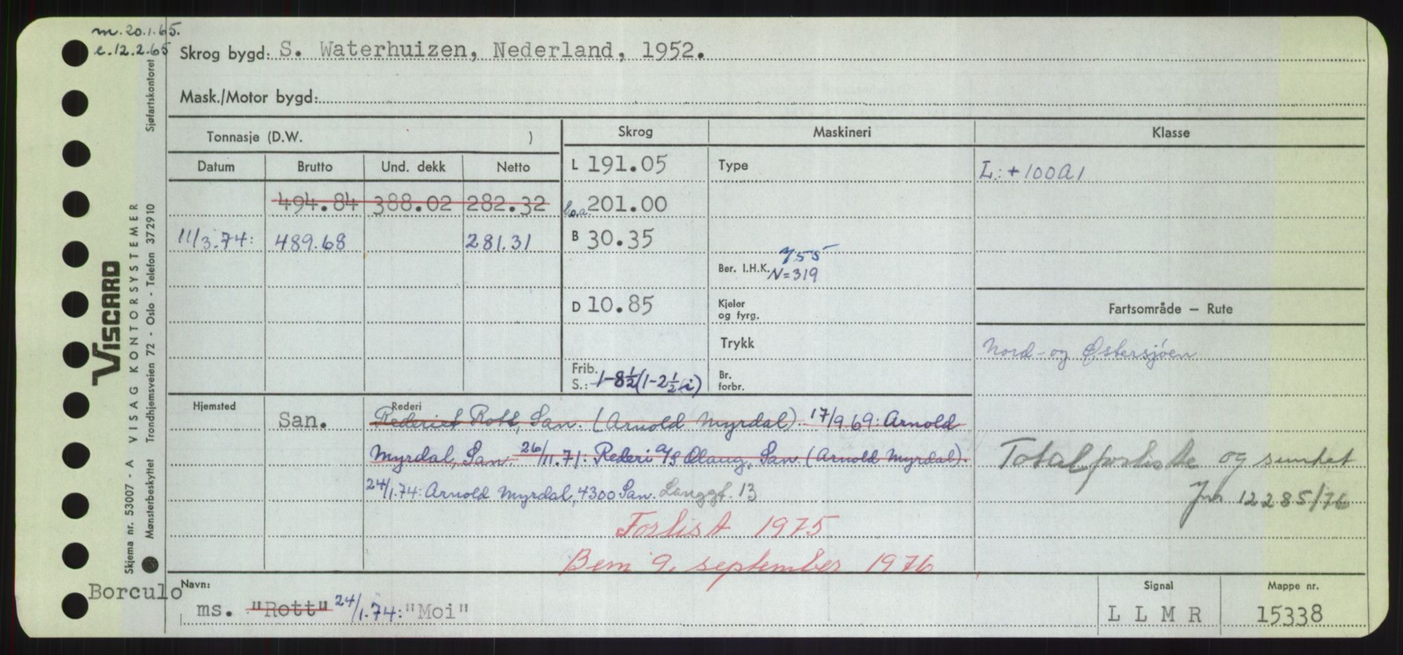 Sjøfartsdirektoratet med forløpere, Skipsmålingen, RA/S-1627/H/Hd/L0025: Fartøy, Min-Mås, p. 115