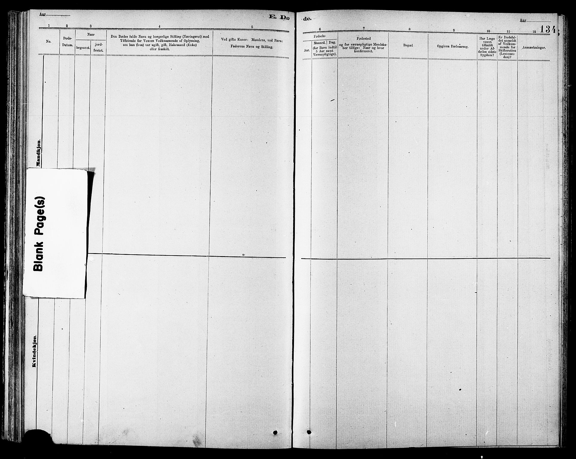 Ministerialprotokoller, klokkerbøker og fødselsregistre - Sør-Trøndelag, AV/SAT-A-1456/608/L0341: Parish register (copy) no. 608C07, 1890-1912, p. 134