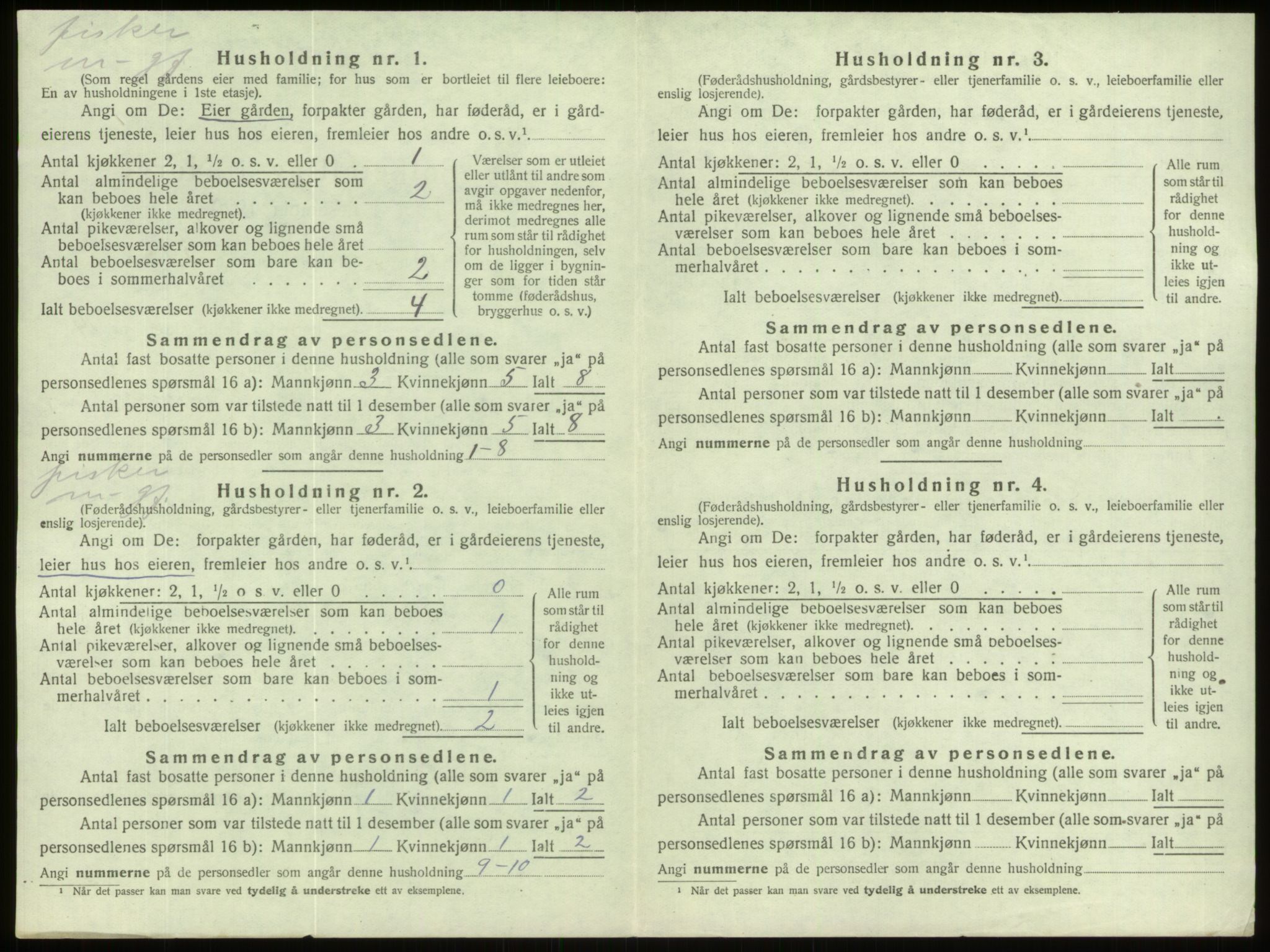 SAB, 1920 census for Davik, 1920, p. 948