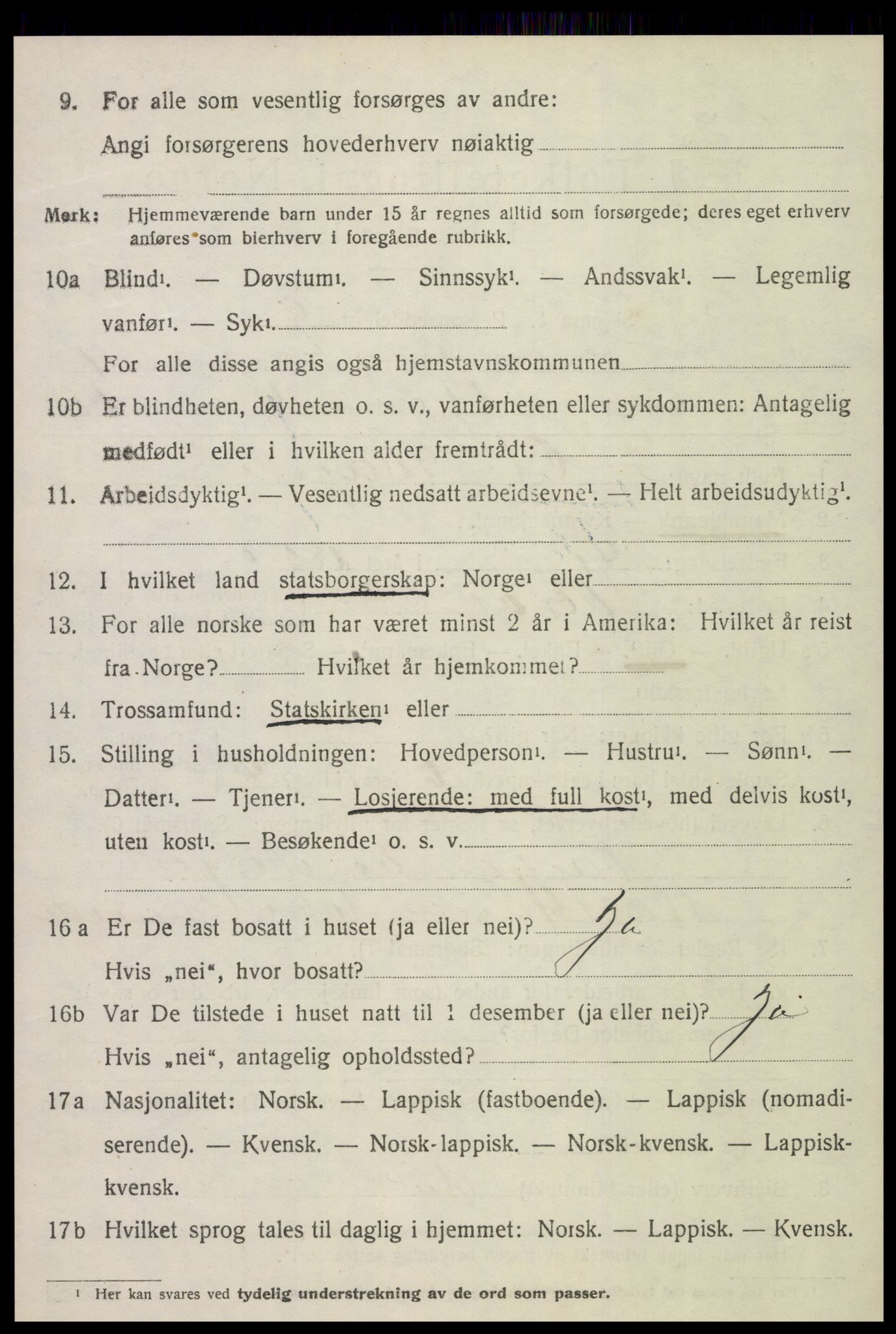 SAT, 1920 census for Meråker, 1920, p. 1605