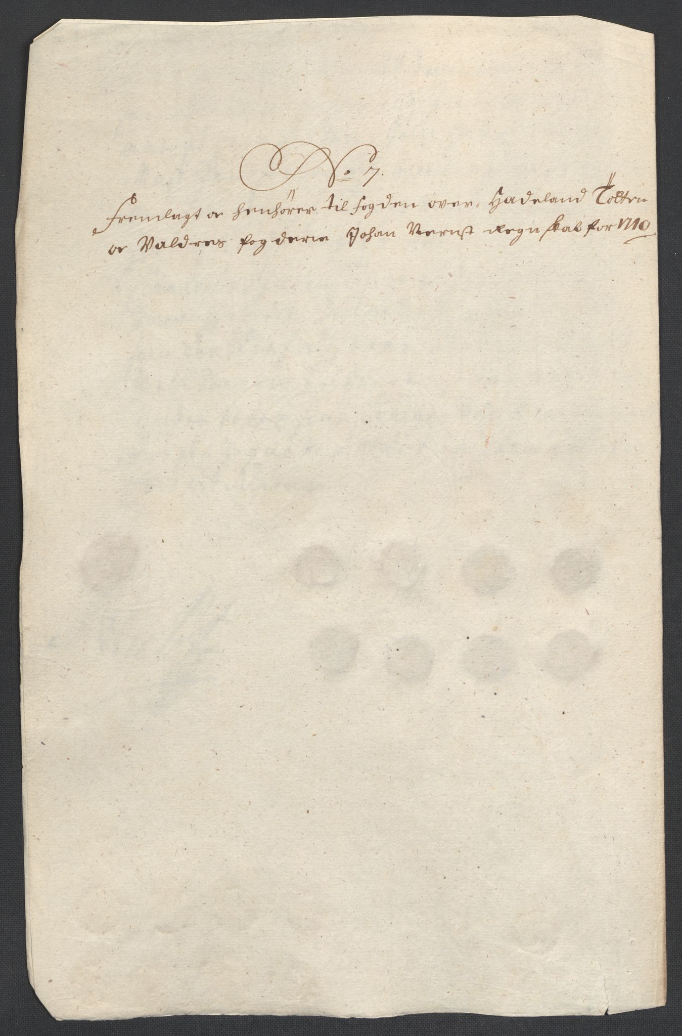 Rentekammeret inntil 1814, Reviderte regnskaper, Fogderegnskap, AV/RA-EA-4092/R18/L1307: Fogderegnskap Hadeland, Toten og Valdres, 1710, p. 34