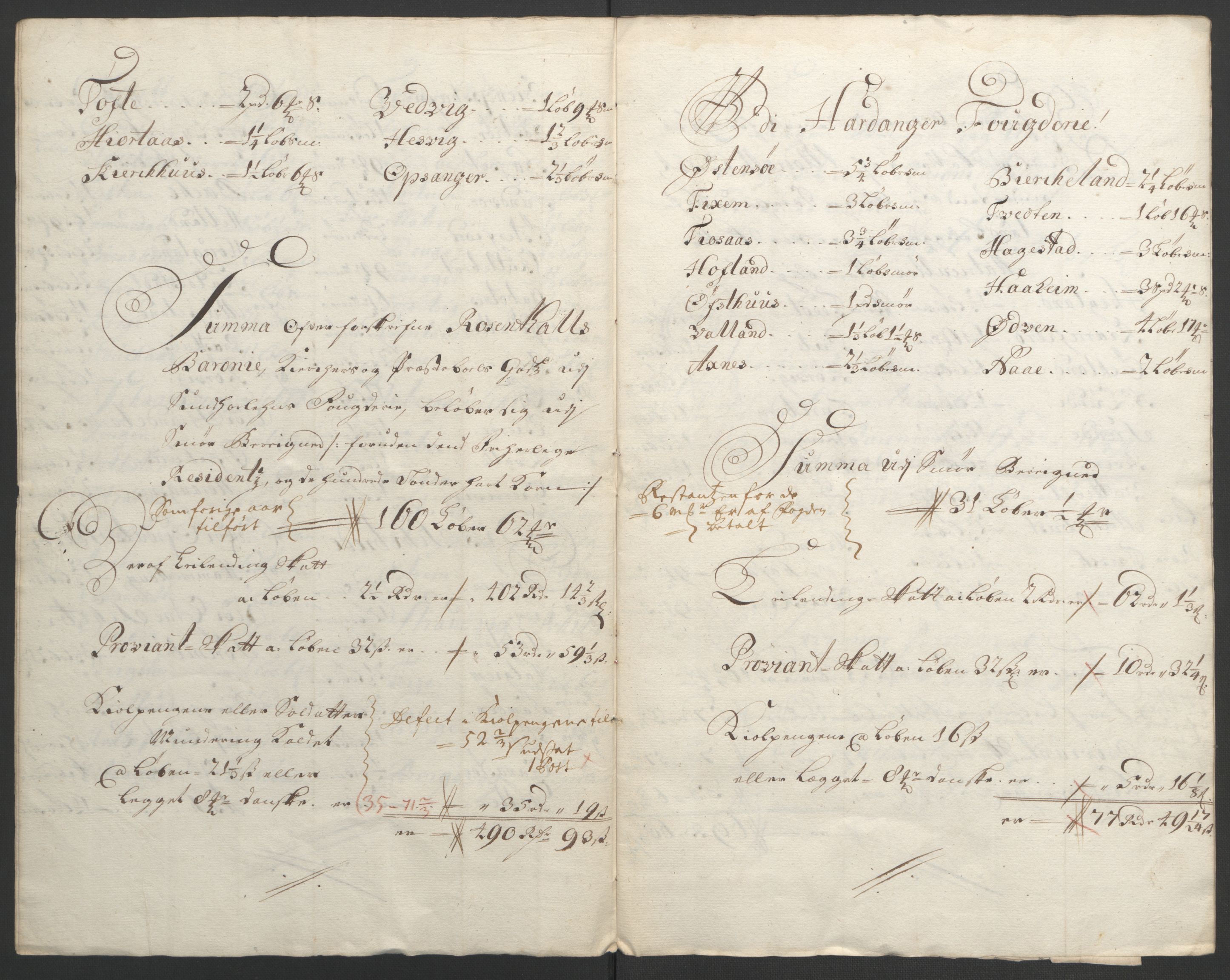 Rentekammeret inntil 1814, Reviderte regnskaper, Fogderegnskap, AV/RA-EA-4092/R49/L3138: Fogderegnskap Rosendal Baroni, 1691-1714, p. 139