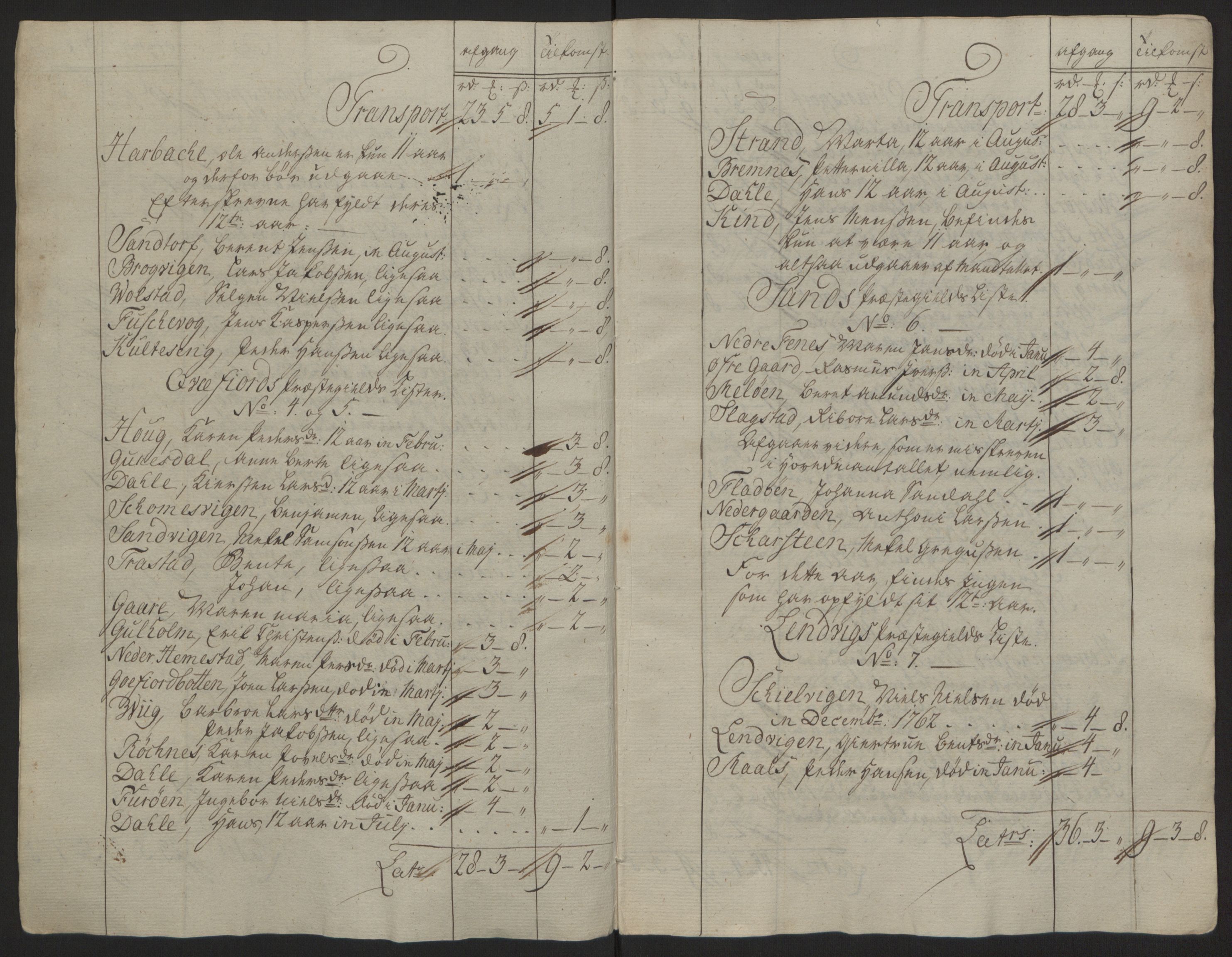 Rentekammeret inntil 1814, Reviderte regnskaper, Fogderegnskap, AV/RA-EA-4092/R68/L4845: Ekstraskatten Senja og Troms, 1762-1765, p. 185