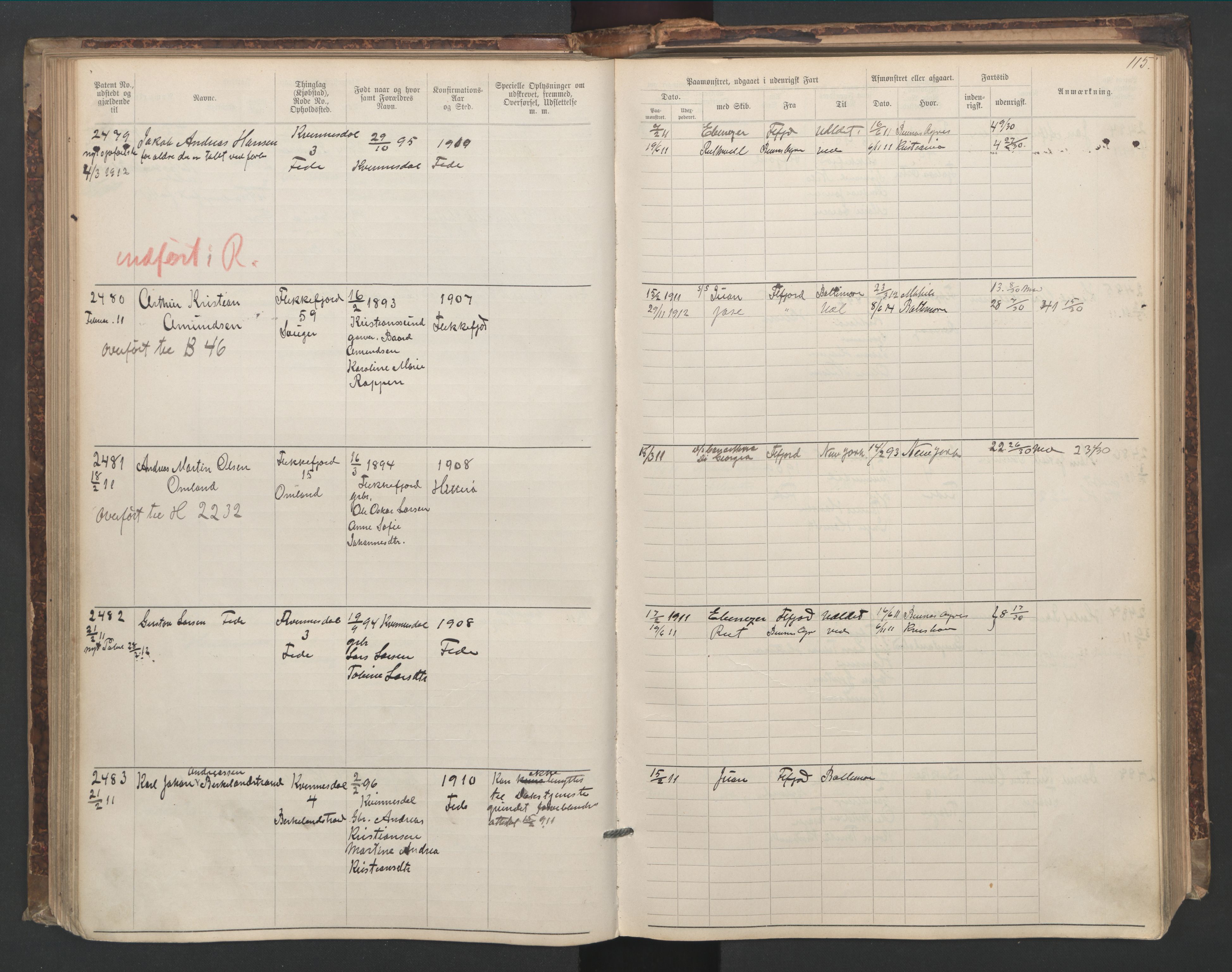 Flekkefjord mønstringskrets, AV/SAK-2031-0018/F/Fa/L0006: Annotasjonsrulle nr 1916-2964 med register, Æ-3, 1891-1948, p. 145