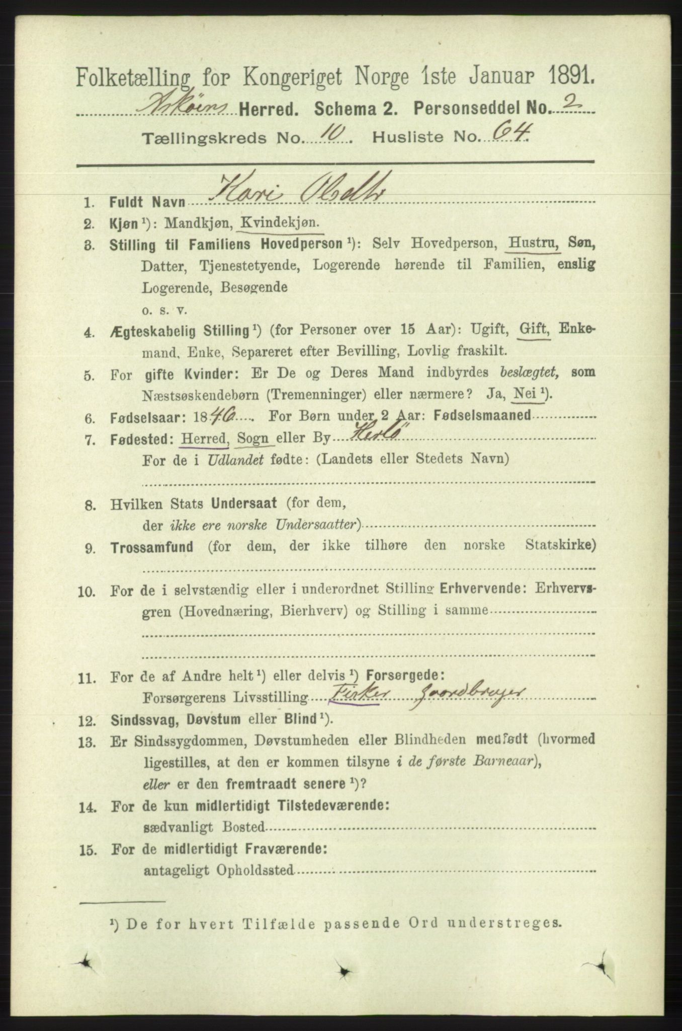 RA, 1891 census for 1247 Askøy, 1891, p. 6758