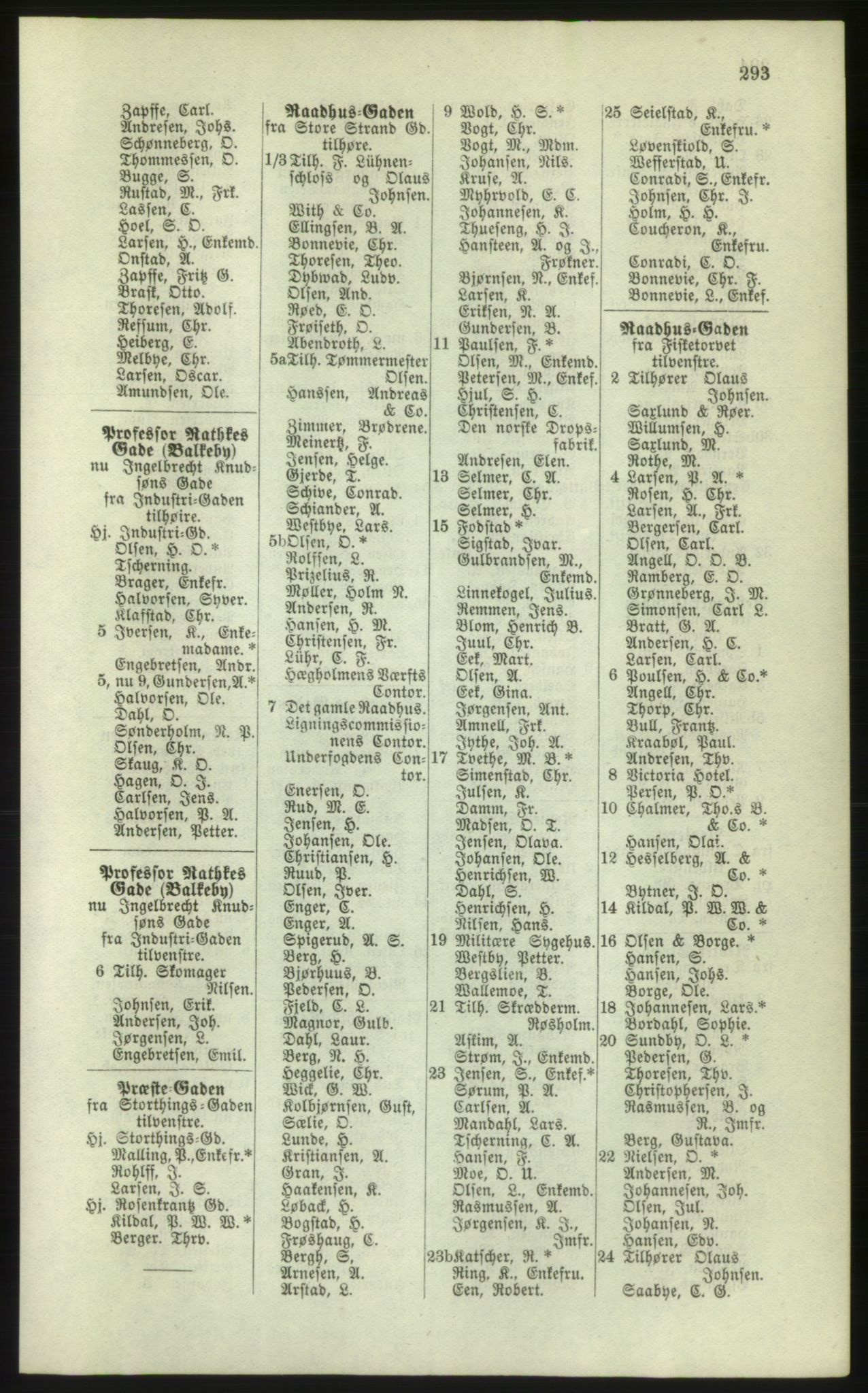 Kristiania/Oslo adressebok, PUBL/-, 1881, p. 293