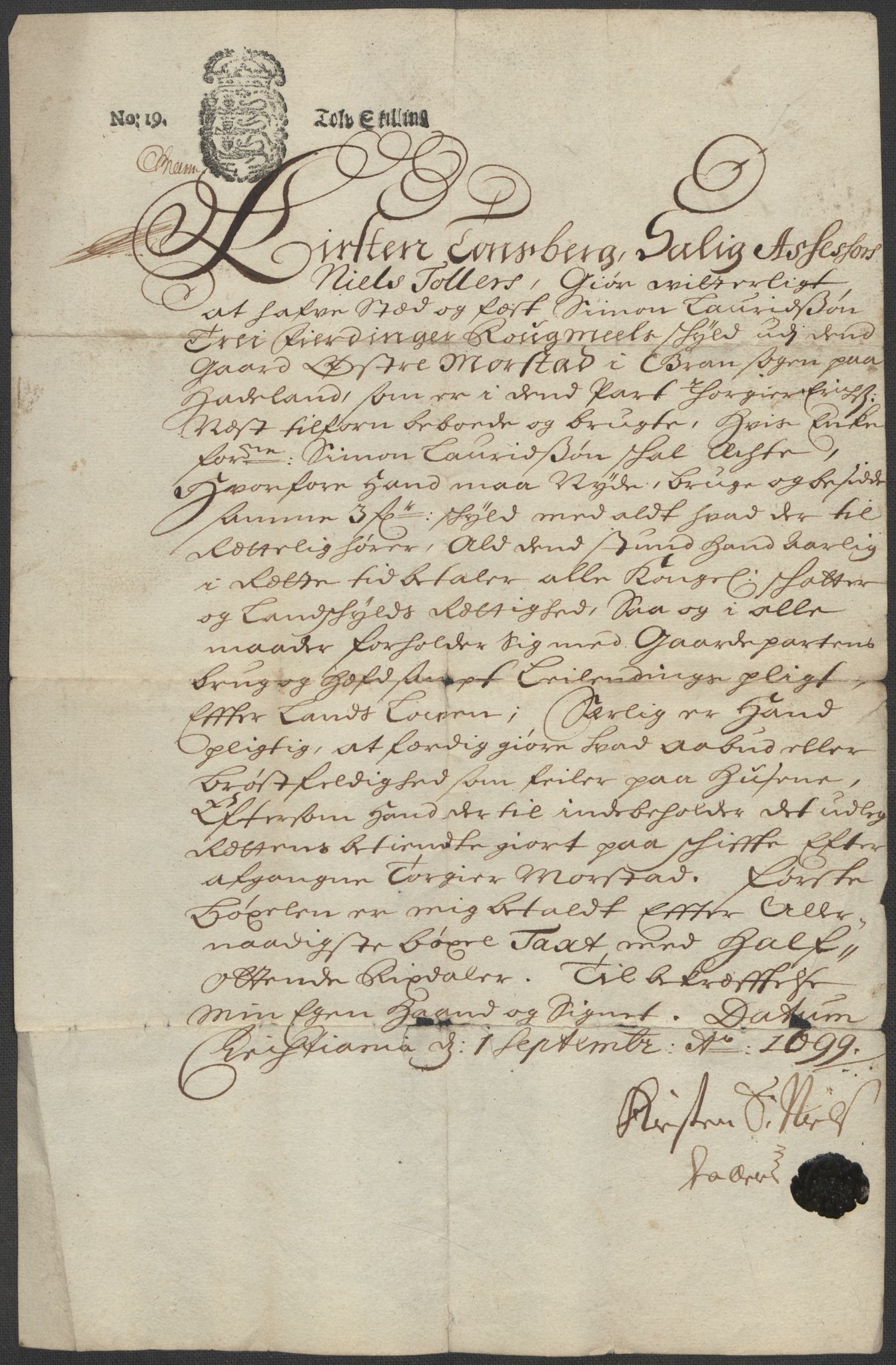 Riksarkivets diplomsamling, AV/RA-EA-5965/F15/L0014: Prestearkiv - Oppland, 1696-1879, p. 11