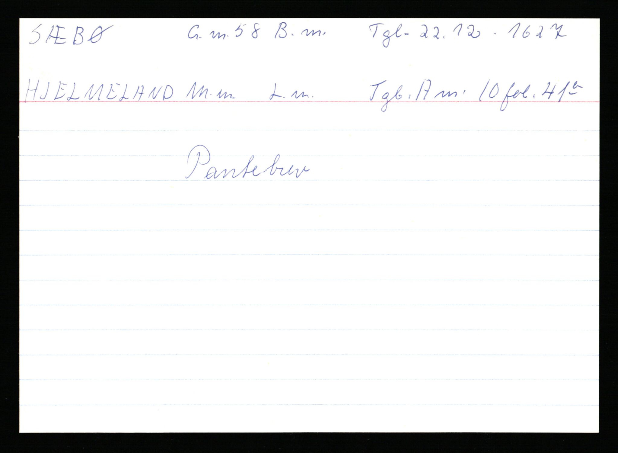 Statsarkivet i Stavanger, AV/SAST-A-101971/03/Y/Ym/L0058: Åstedskort sortert etter gårdsnavn: Sæbø - Sørhus, 1600-1950, p. 6