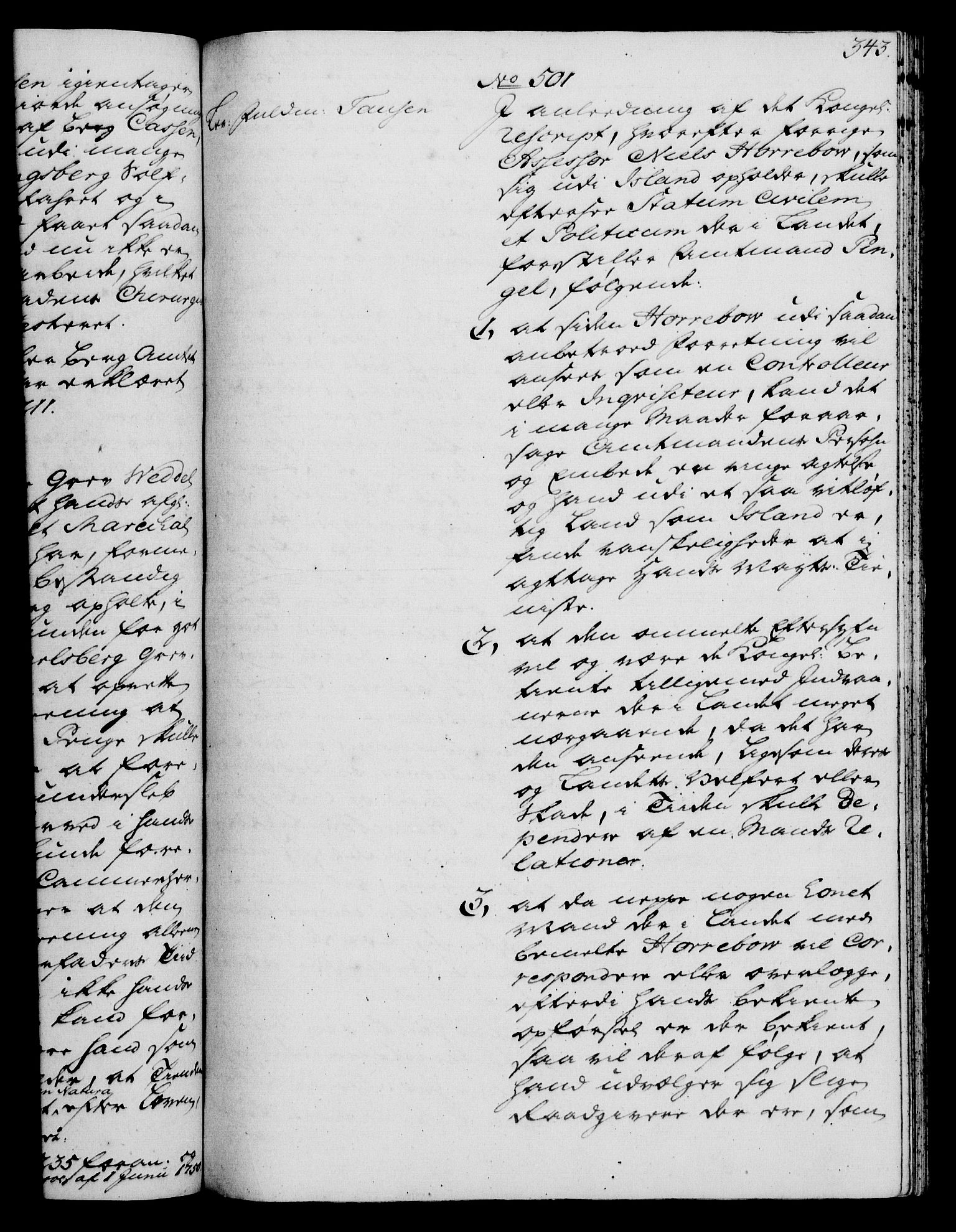 Rentekammeret, Kammerkanselliet, RA/EA-3111/G/Gh/Gha/L0030: Norsk ekstraktmemorialprotokoll (merket RK 53.75), 1749-1751, p. 343