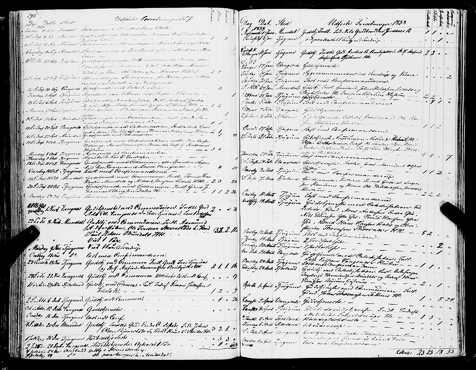 Balestrand sokneprestembete, AV/SAB-A-79601/H/Haa/Haaa/L0002: Parish register (official) no. A 2, 1847-1866, p. 294