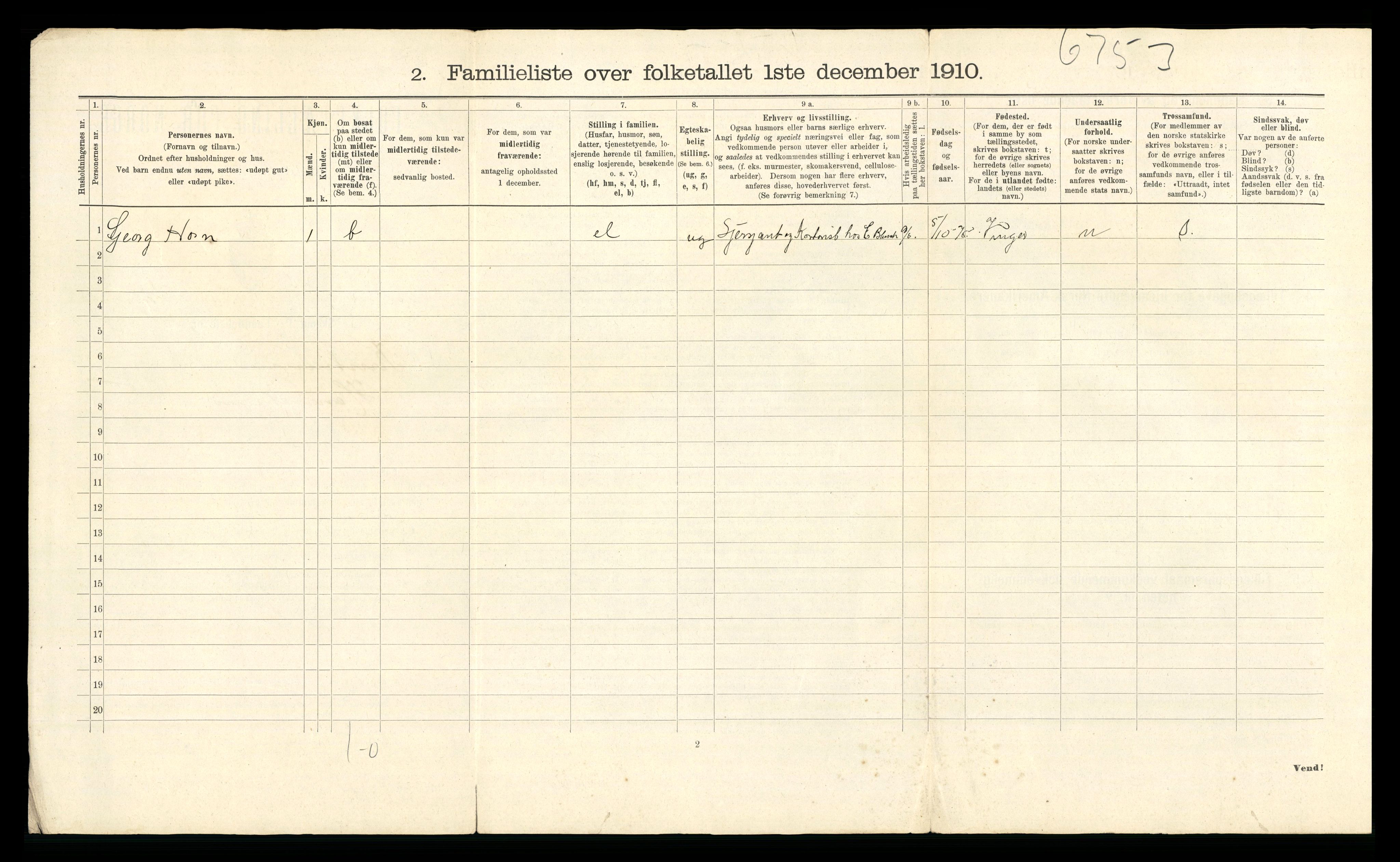 RA, 1910 census for Kristiania, 1910, p. 37746