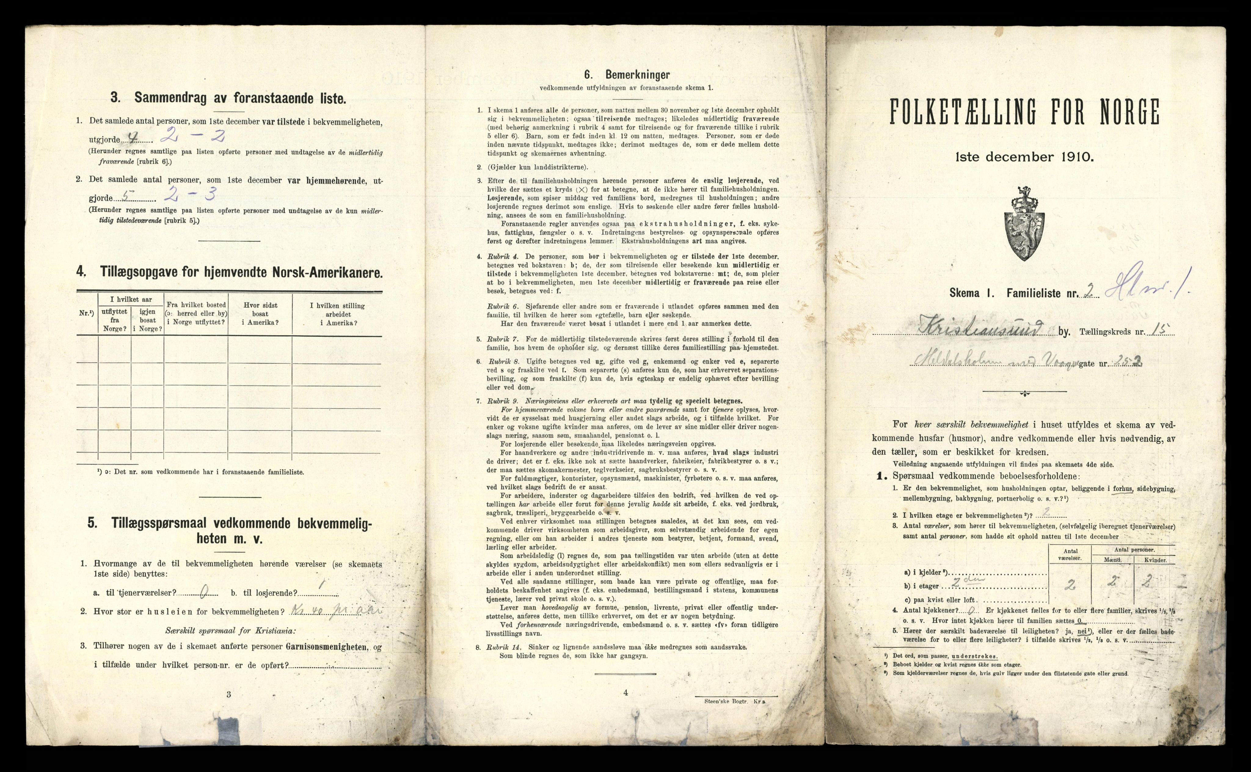 RA, 1910 census for Kristiansund, 1910, p. 4655