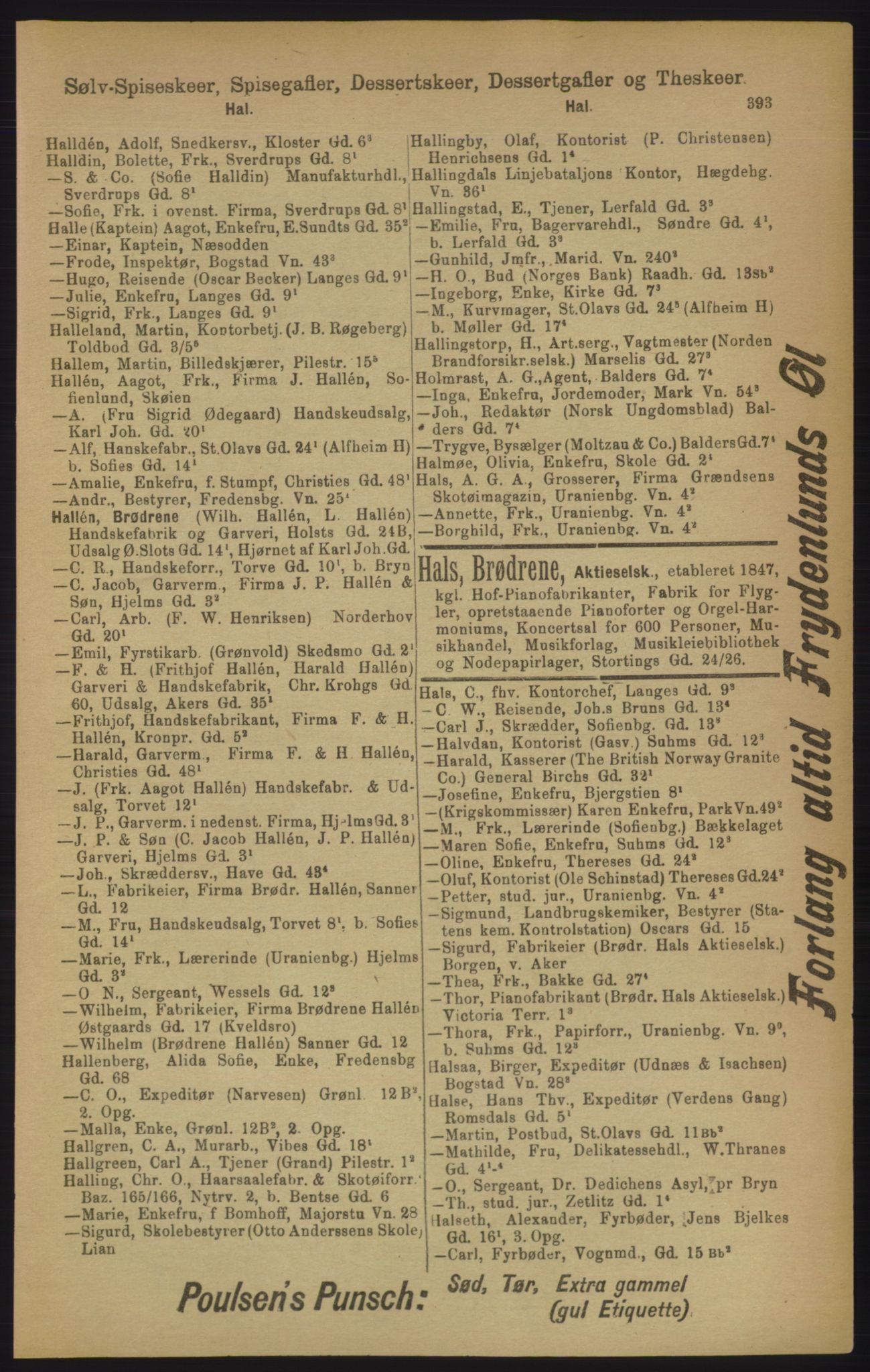 Kristiania/Oslo adressebok, PUBL/-, 1906, p. 393