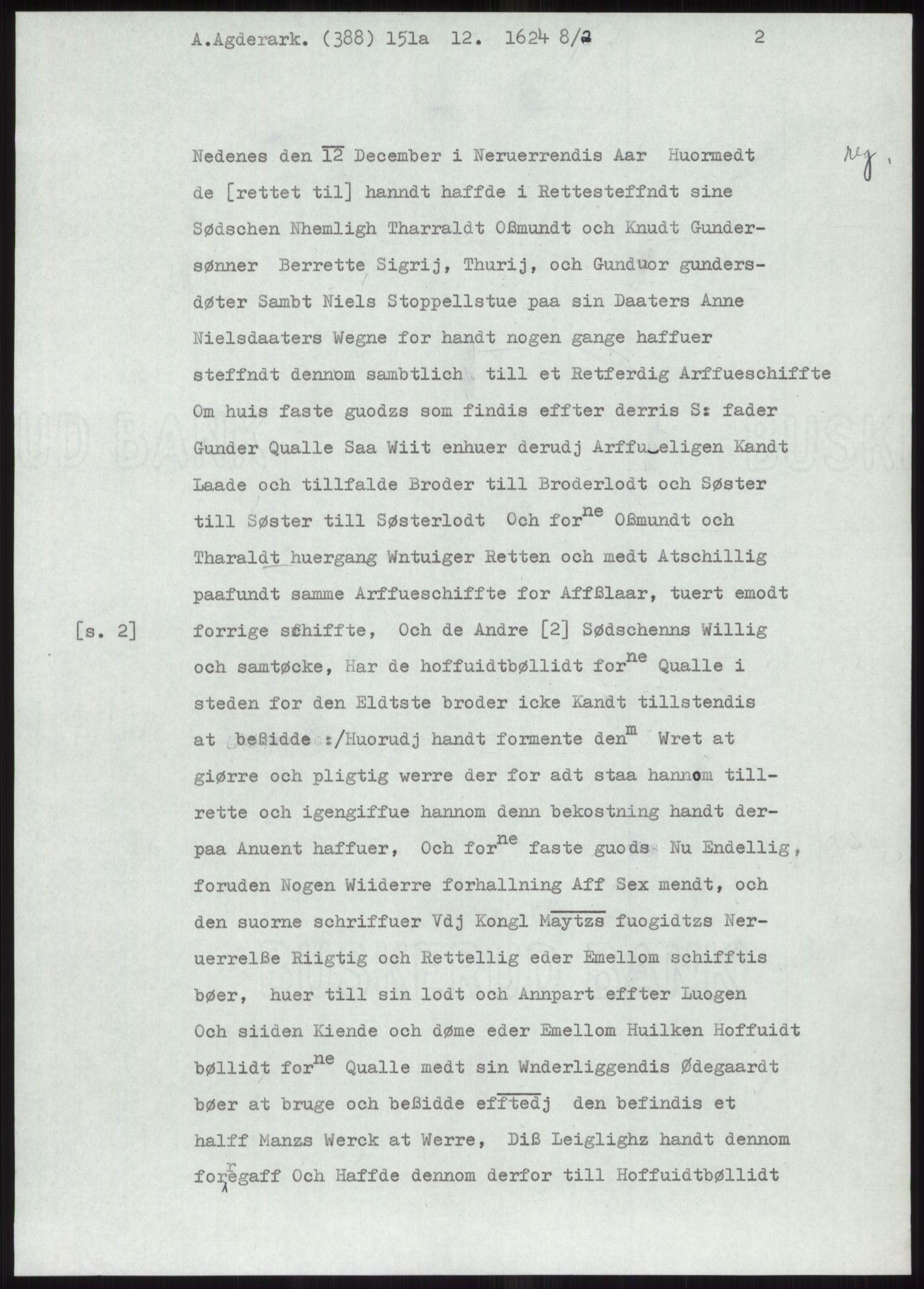 Samlinger til kildeutgivelse, Diplomavskriftsamlingen, AV/RA-EA-4053/H/Ha, p. 1254