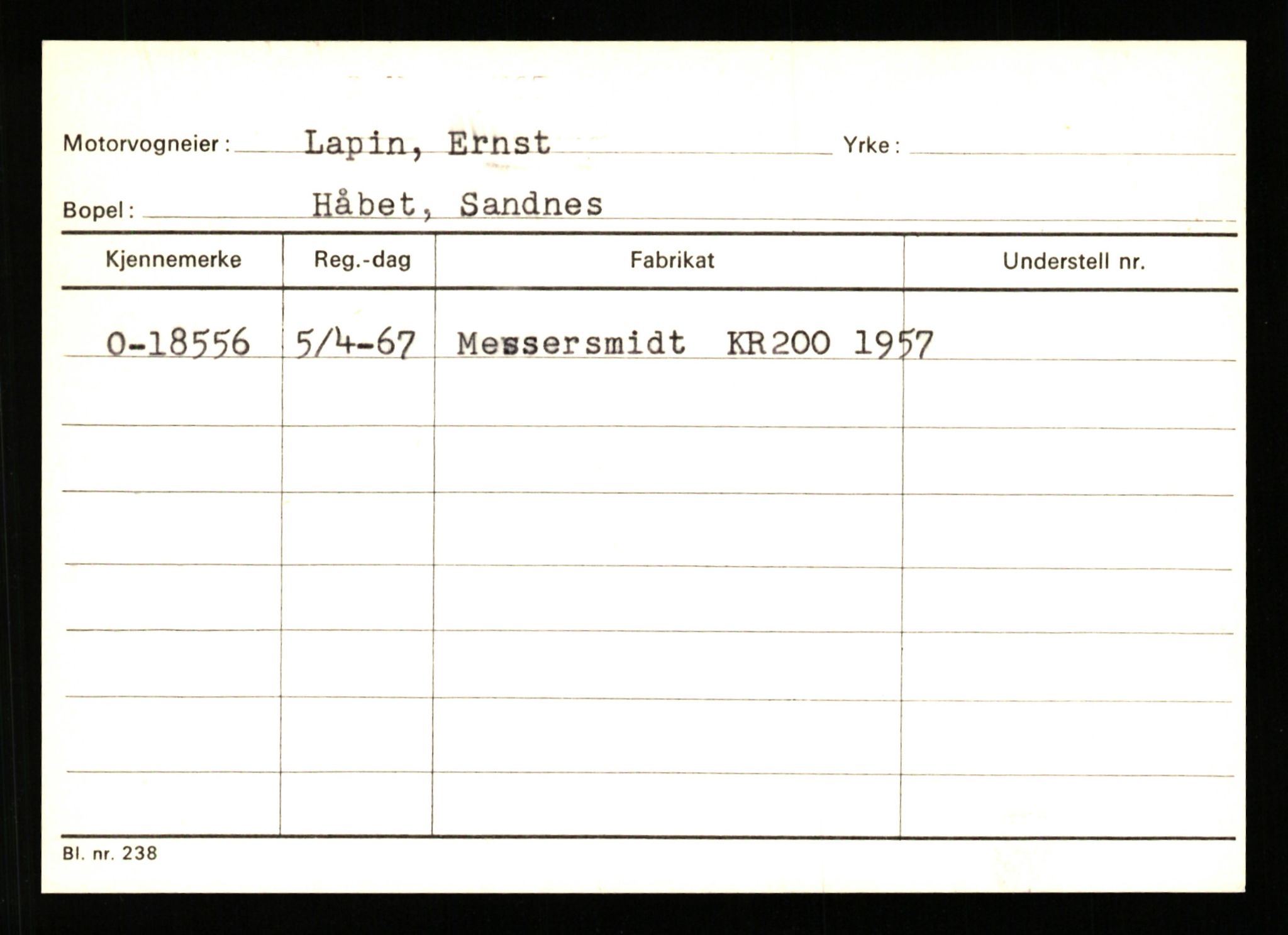 Stavanger trafikkstasjon, AV/SAST-A-101942/0/G/L0004: Registreringsnummer: 15497 - 22957, 1930-1971, p. 1353