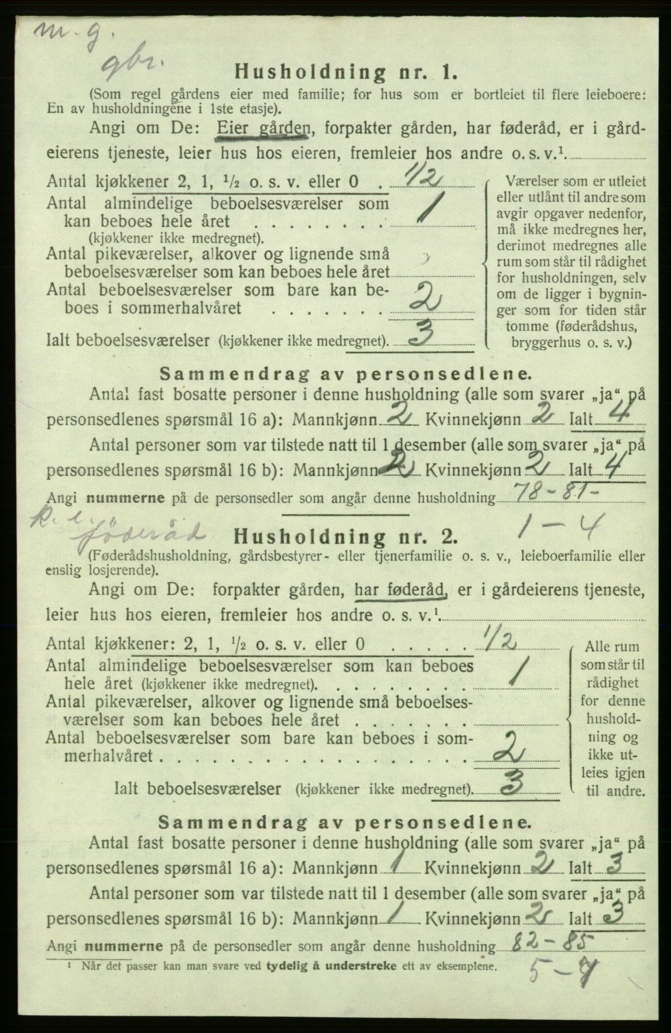 SAB, 1920 census for Kvinnherad, 1920, p. 981