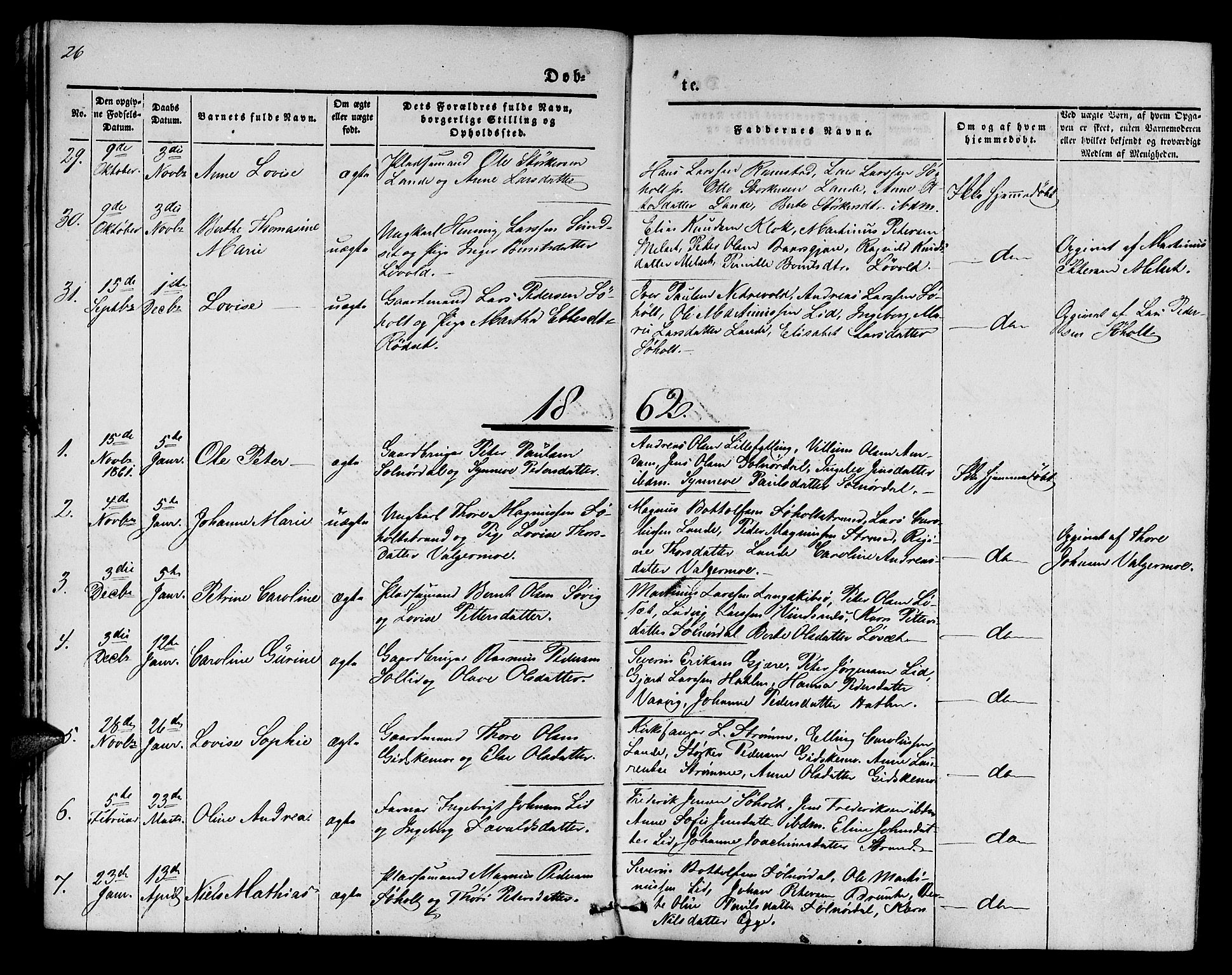 Ministerialprotokoller, klokkerbøker og fødselsregistre - Møre og Romsdal, SAT/A-1454/522/L0324: Parish register (copy) no. 522C03, 1854-1871, p. 26