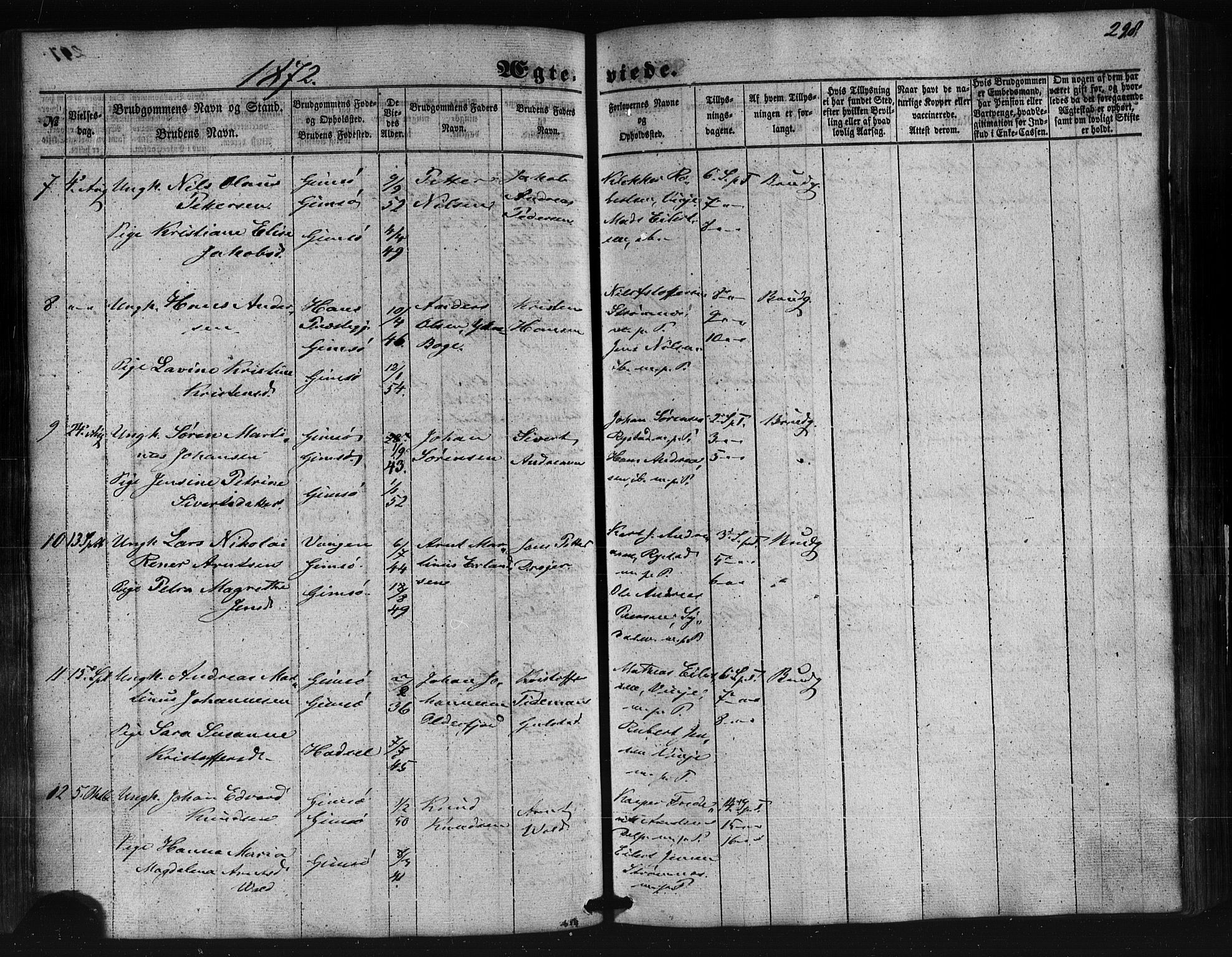 Ministerialprotokoller, klokkerbøker og fødselsregistre - Nordland, SAT/A-1459/876/L1095: Parish register (official) no. 876A01, 1863-1885, p. 298