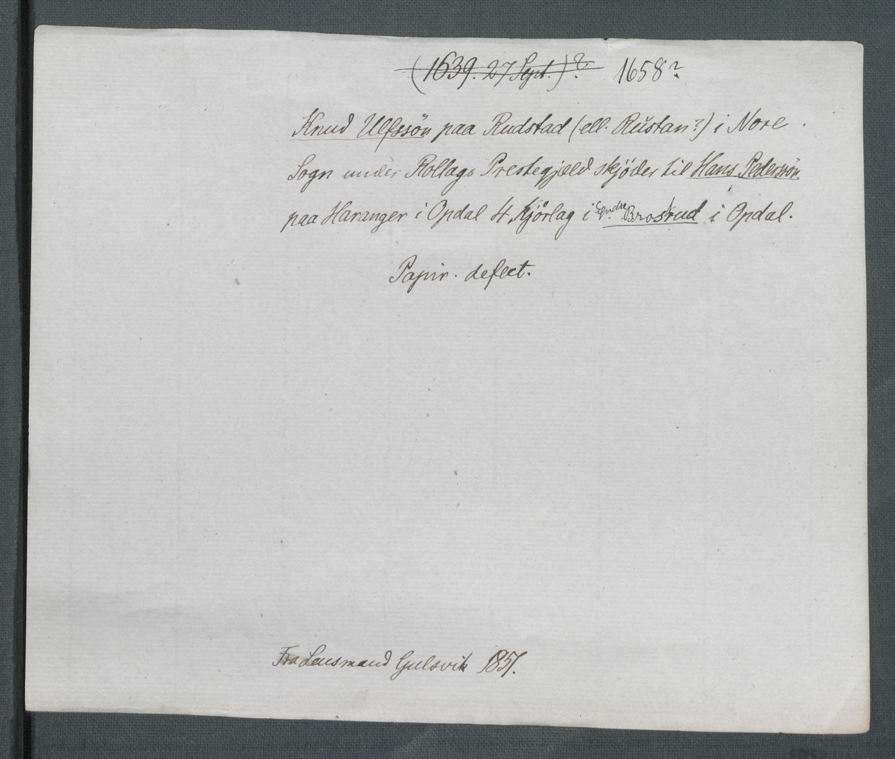 Riksarkivets diplomsamling, AV/RA-EA-5965/F02/L0168: Dokumenter, 1658-1660, p. 57