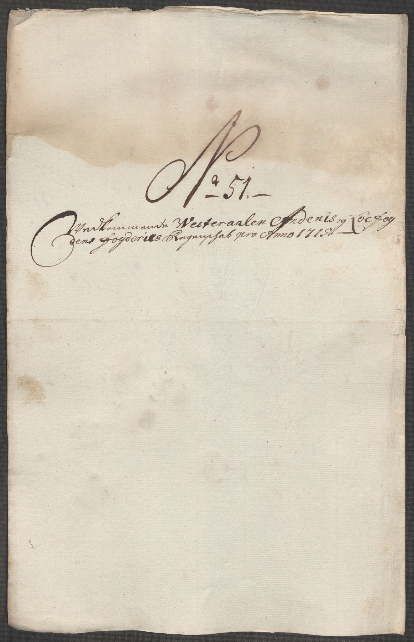 Rentekammeret inntil 1814, Reviderte regnskaper, Fogderegnskap, RA/EA-4092/R67/L4681: Fogderegnskap Vesterålen, Andenes og Lofoten, 1715, p. 233
