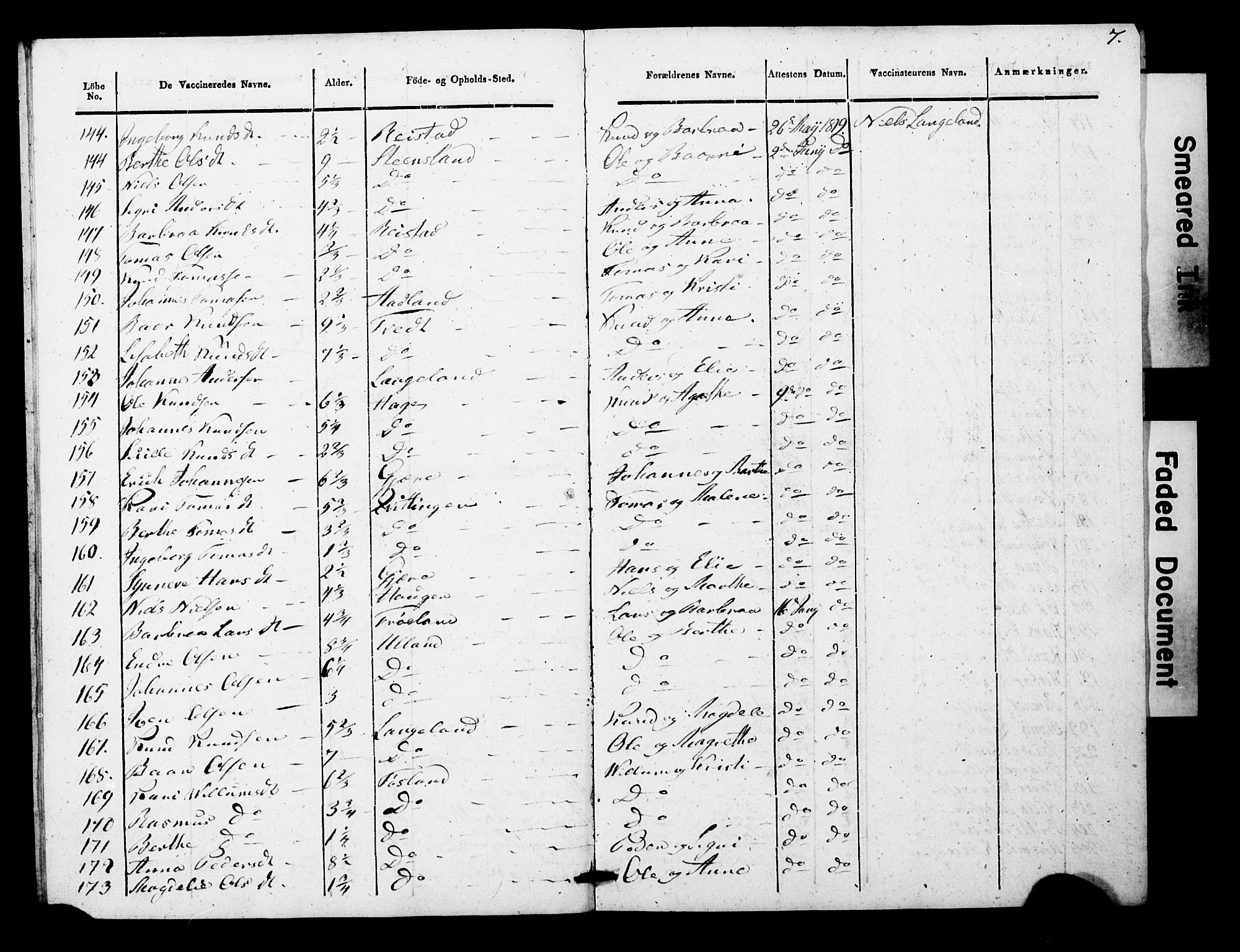 Os sokneprestembete, AV/SAB-A-99929: Parish register (official) no. A 19, 1817-1830, p. 7