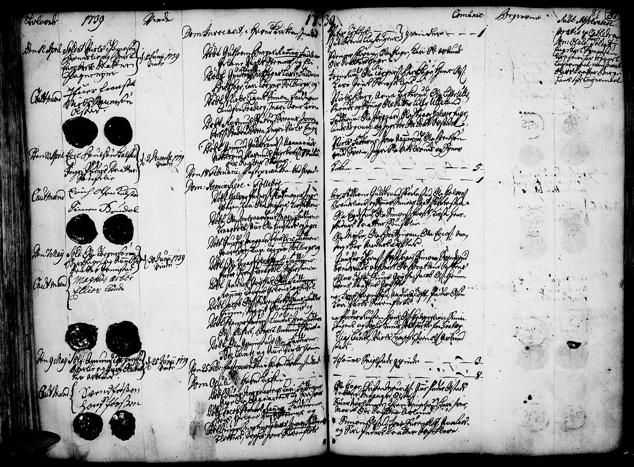 Gausdal prestekontor, AV/SAH-PREST-090/H/Ha/Haa/L0002: Parish register (official) no. 2, 1729-1757, p. 81