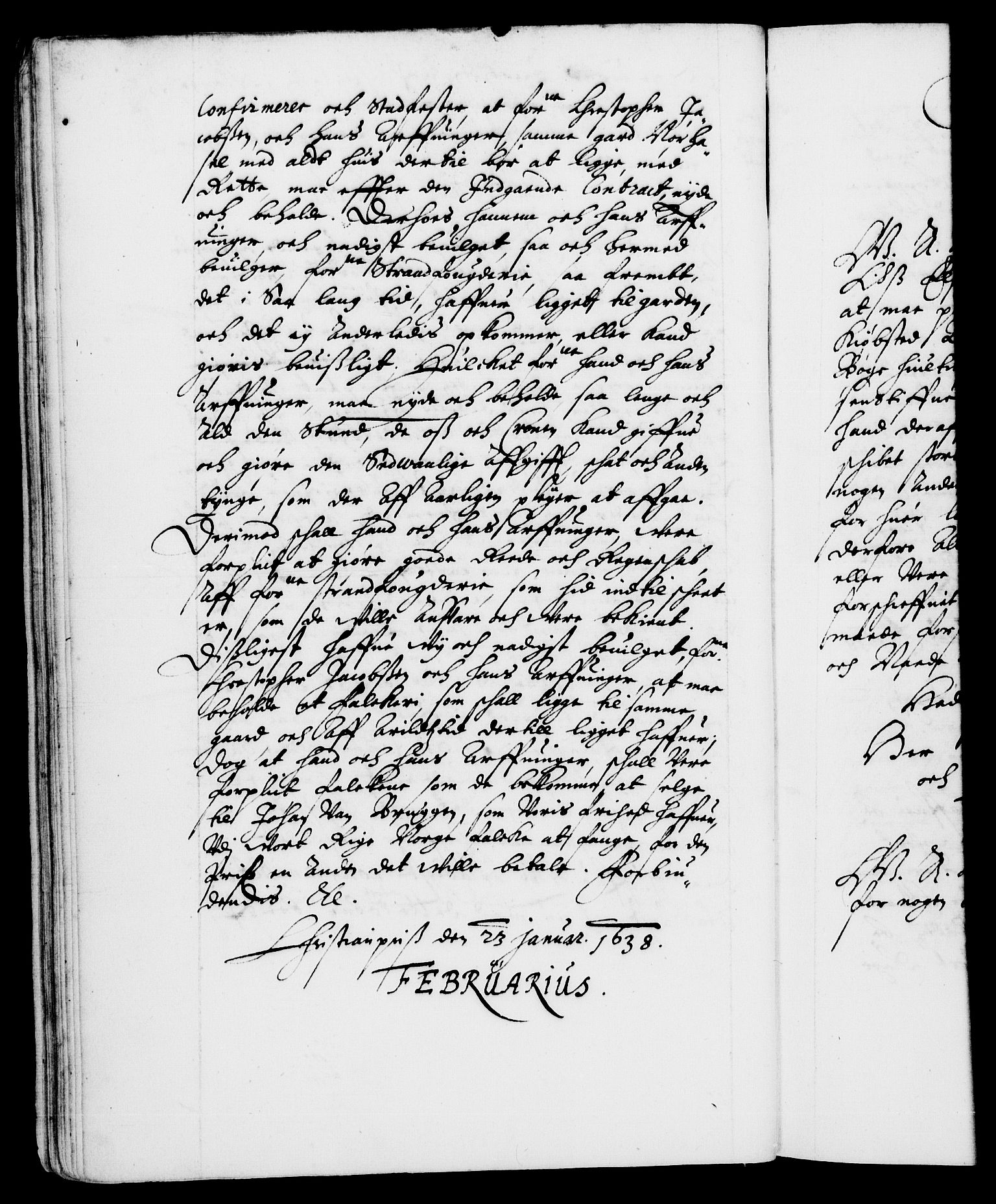 Danske Kanselli 1572-1799, AV/RA-EA-3023/F/Fc/Fca/Fcaa/L0006: Norske registre (mikrofilm), 1637-1642, p. 35b