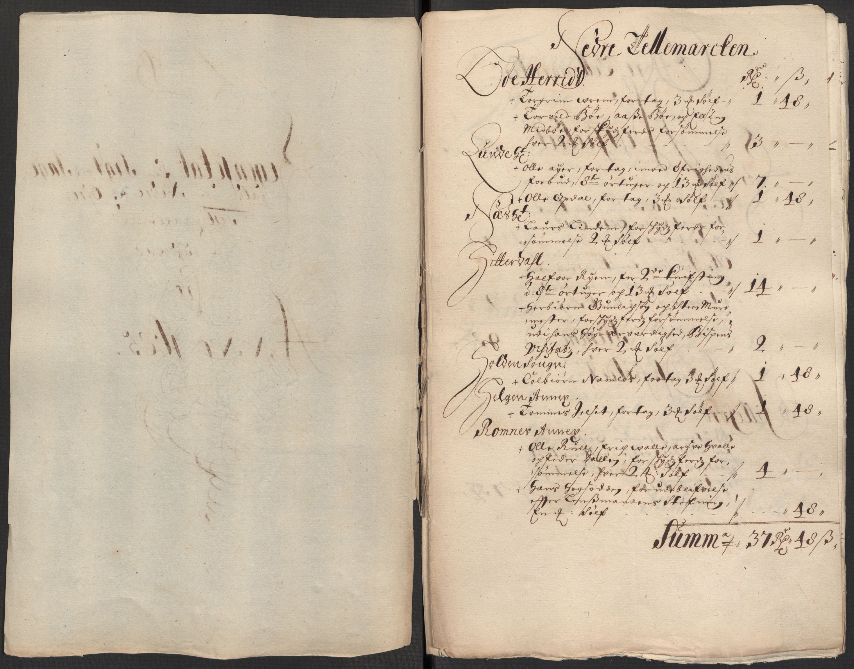 Rentekammeret inntil 1814, Reviderte regnskaper, Fogderegnskap, RA/EA-4092/R35/L2082: Fogderegnskap Øvre og Nedre Telemark, 1685, p. 49