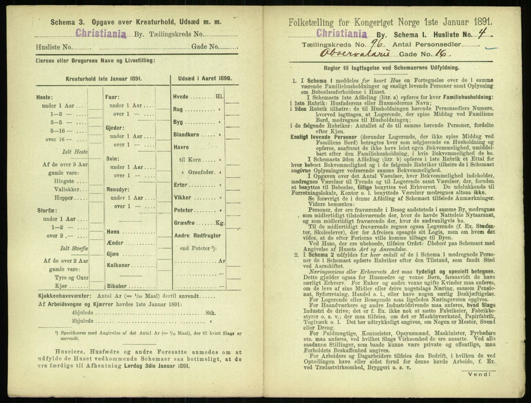 RA, 1891 census for 0301 Kristiania, 1891, p. 46519