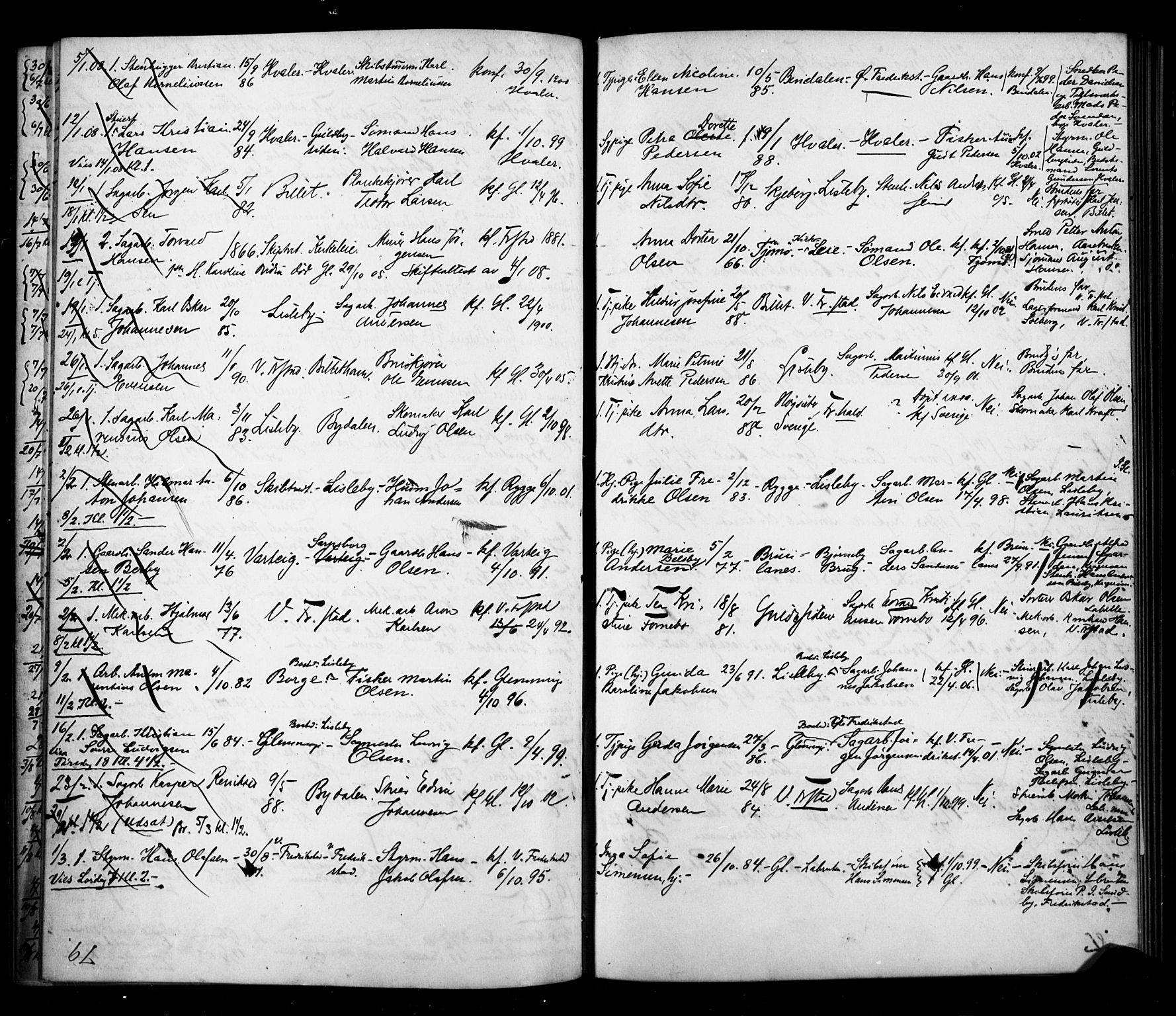 Kråkerøy prestekontor Kirkebøker, AV/SAO-A-10912/H/Ha/L0001: Banns register no. 1, 1905-1909