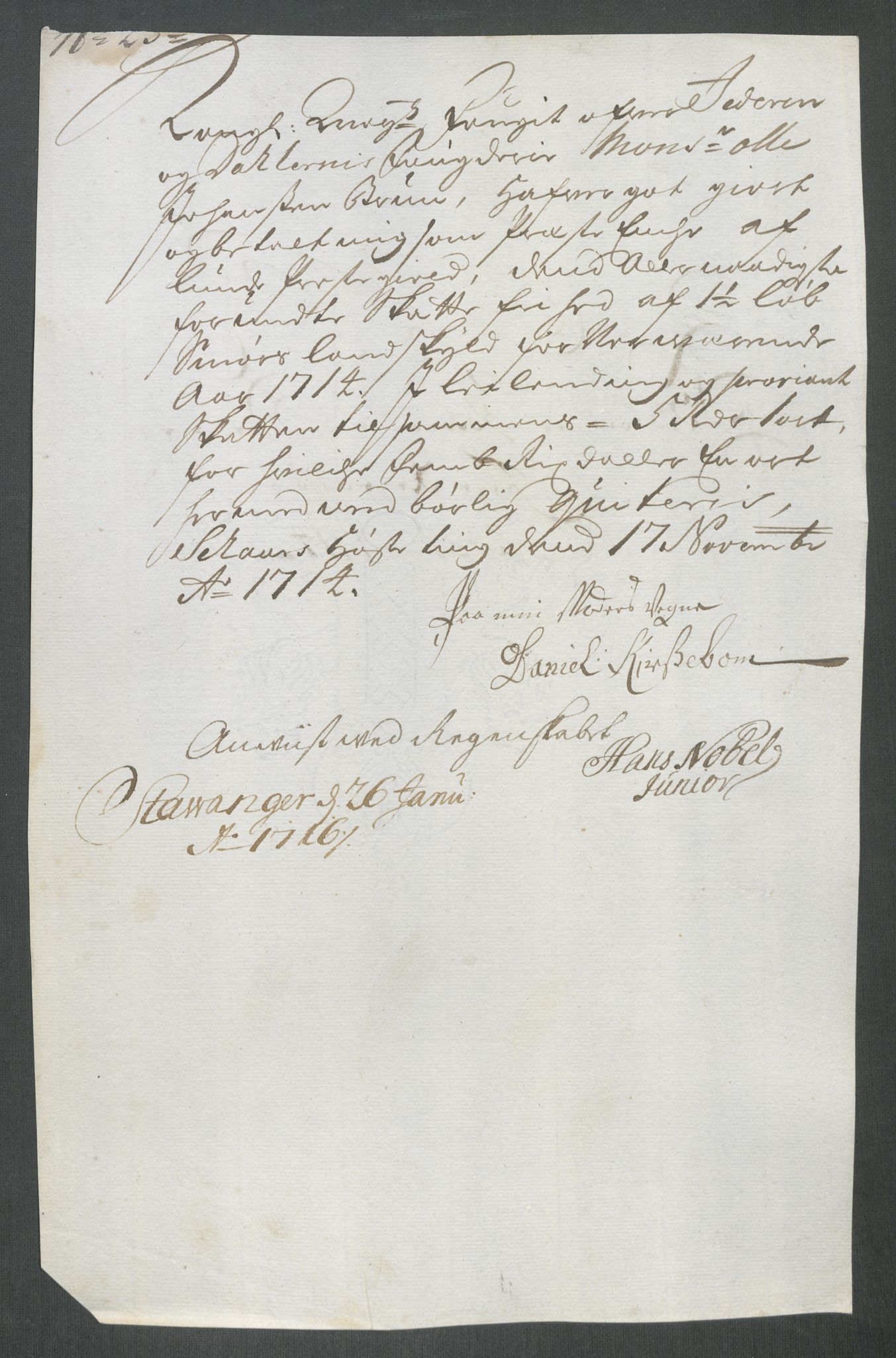 Rentekammeret inntil 1814, Reviderte regnskaper, Fogderegnskap, AV/RA-EA-4092/R46/L2738: Fogderegnskap Jæren og Dalane, 1713-1714, p. 333