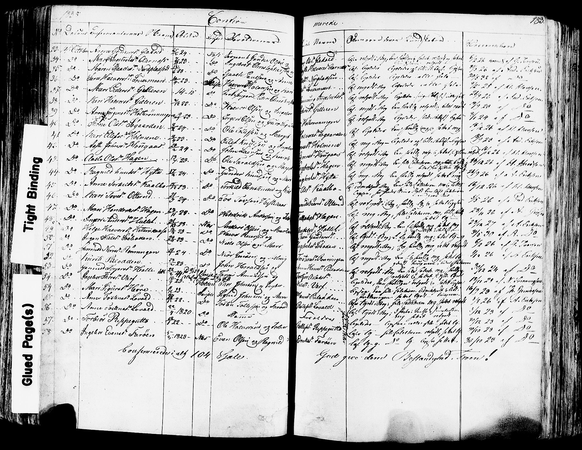 Sauherad kirkebøker, AV/SAKO-A-298/F/Fa/L0006: Parish register (official) no. I 6, 1827-1850, p. 183