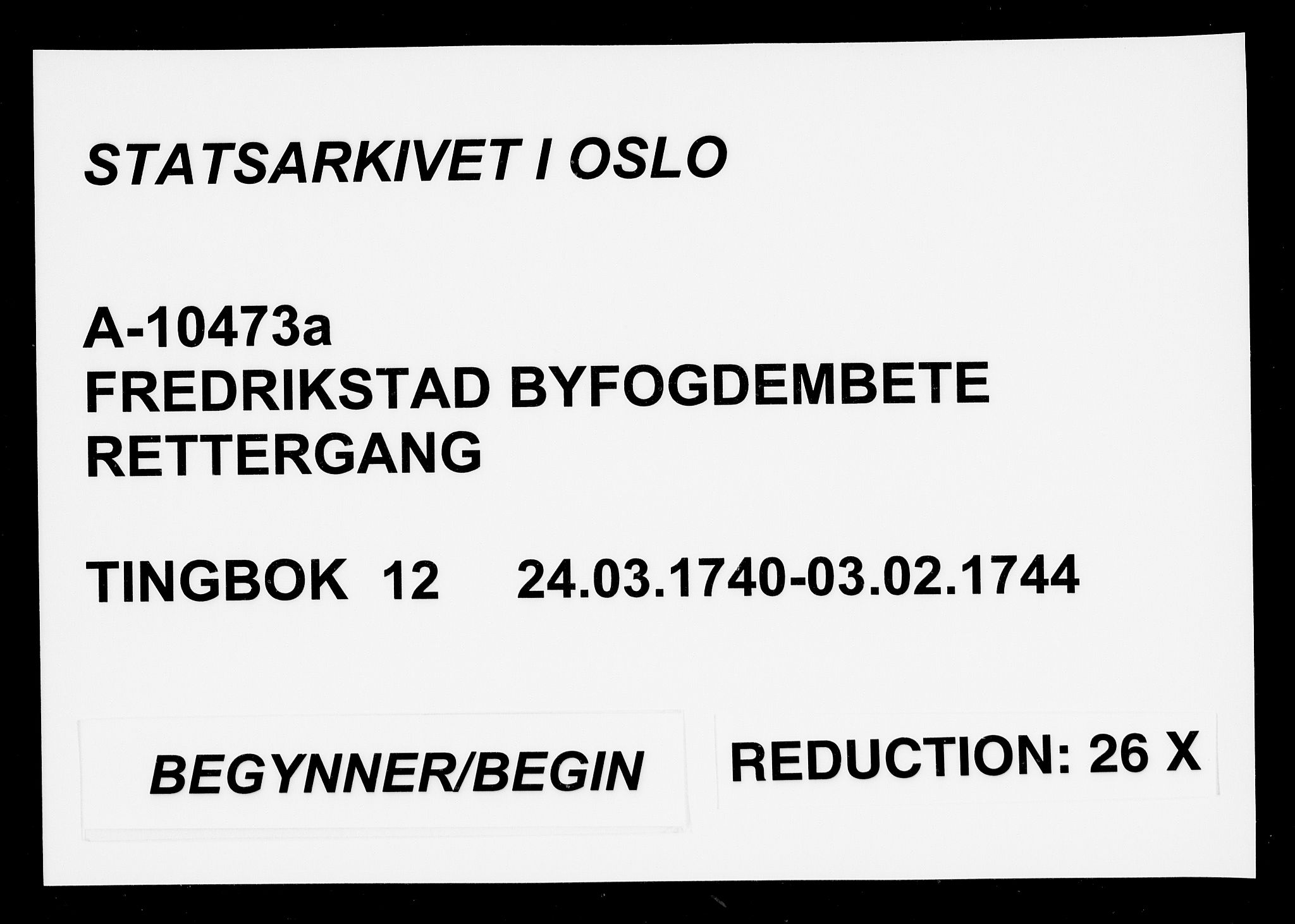Fredrikstad byfogd, SAO/A-10473a/F/Fb/L0012: Tingbok, 1740-1744