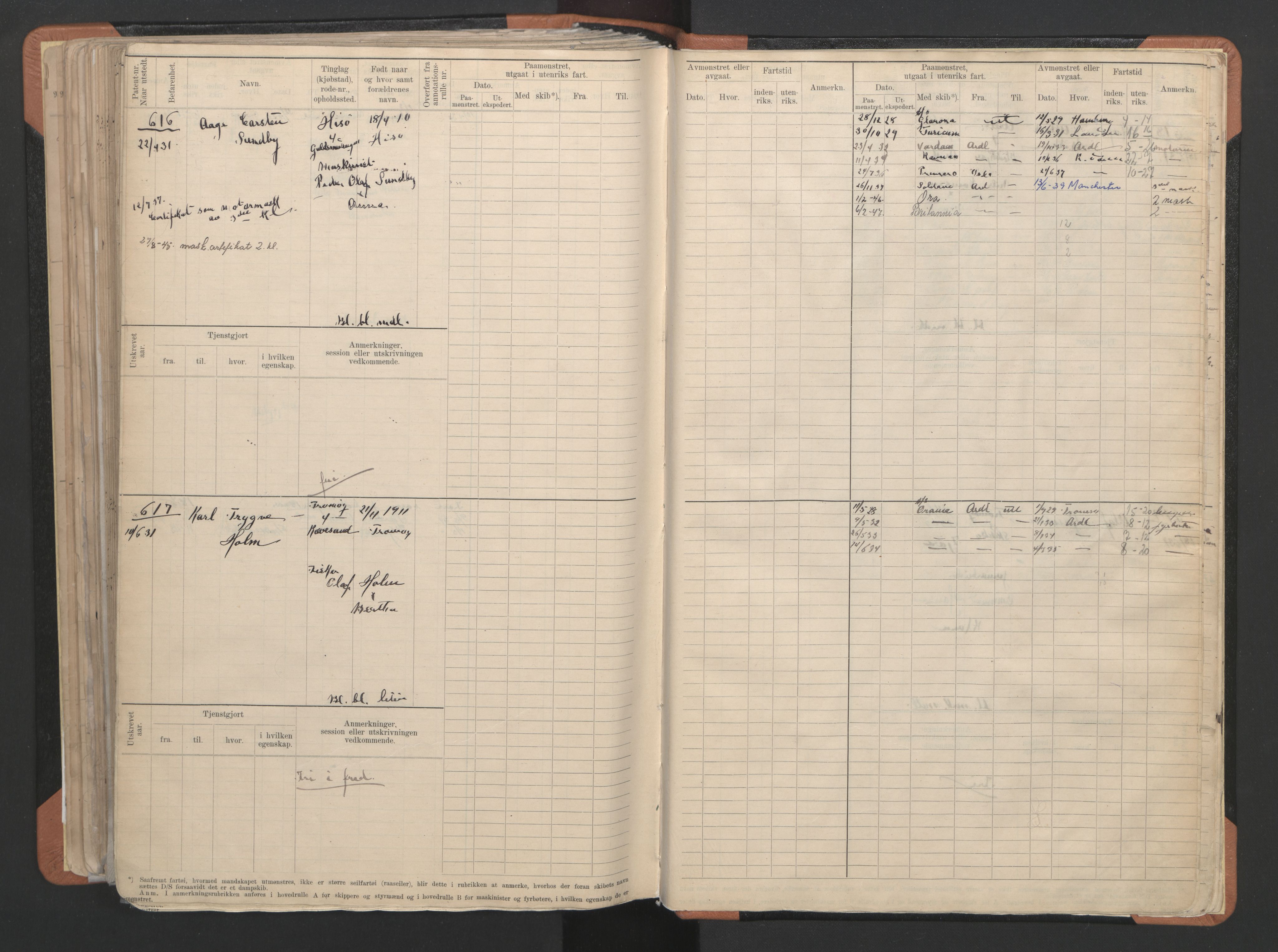 Arendal mønstringskrets, AV/SAK-2031-0012/F/Fb/L0024: Hovedrulle B nr 1-665, S-22, 1886-1933, p. 326