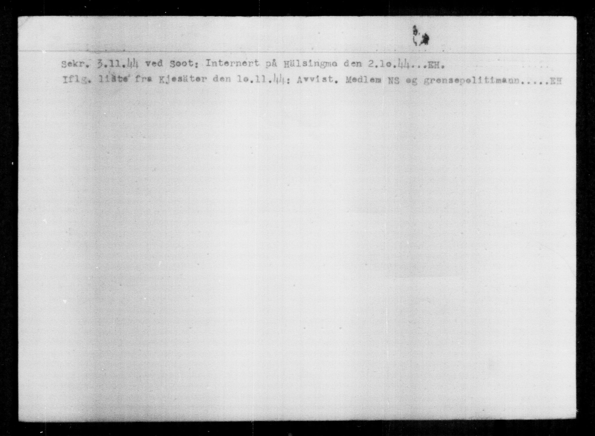 Utenriksstasjonene, Legasjonen i Stockholm, Flyktningkontoret, AV/RA-S-6753/V/Va/L0013: Kjesäterkartoteket, flyktninger med registreringsnr. 31500-34731, 1940-1945, p. 1115