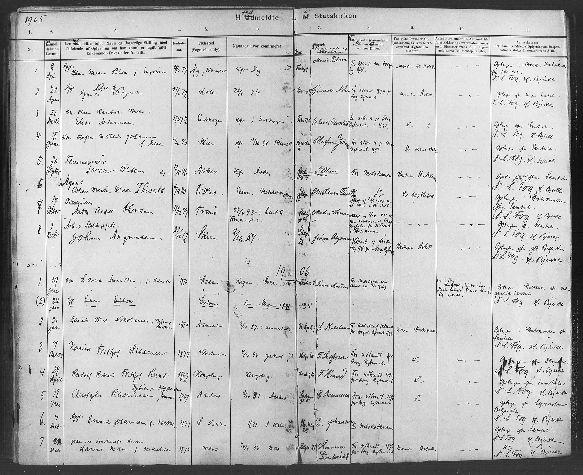 Paulus prestekontor Kirkebøker, AV/SAO-A-10871/F/Fa/L0007: Parish register (official) no. 7, 1897-1915