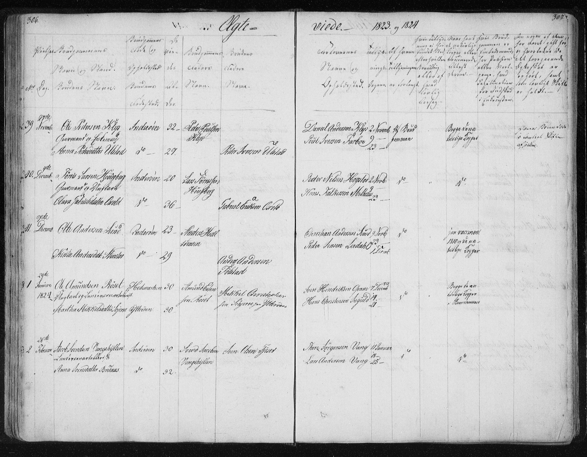 Ministerialprotokoller, klokkerbøker og fødselsregistre - Nord-Trøndelag, SAT/A-1458/730/L0276: Parish register (official) no. 730A05, 1822-1830, p. 306-307